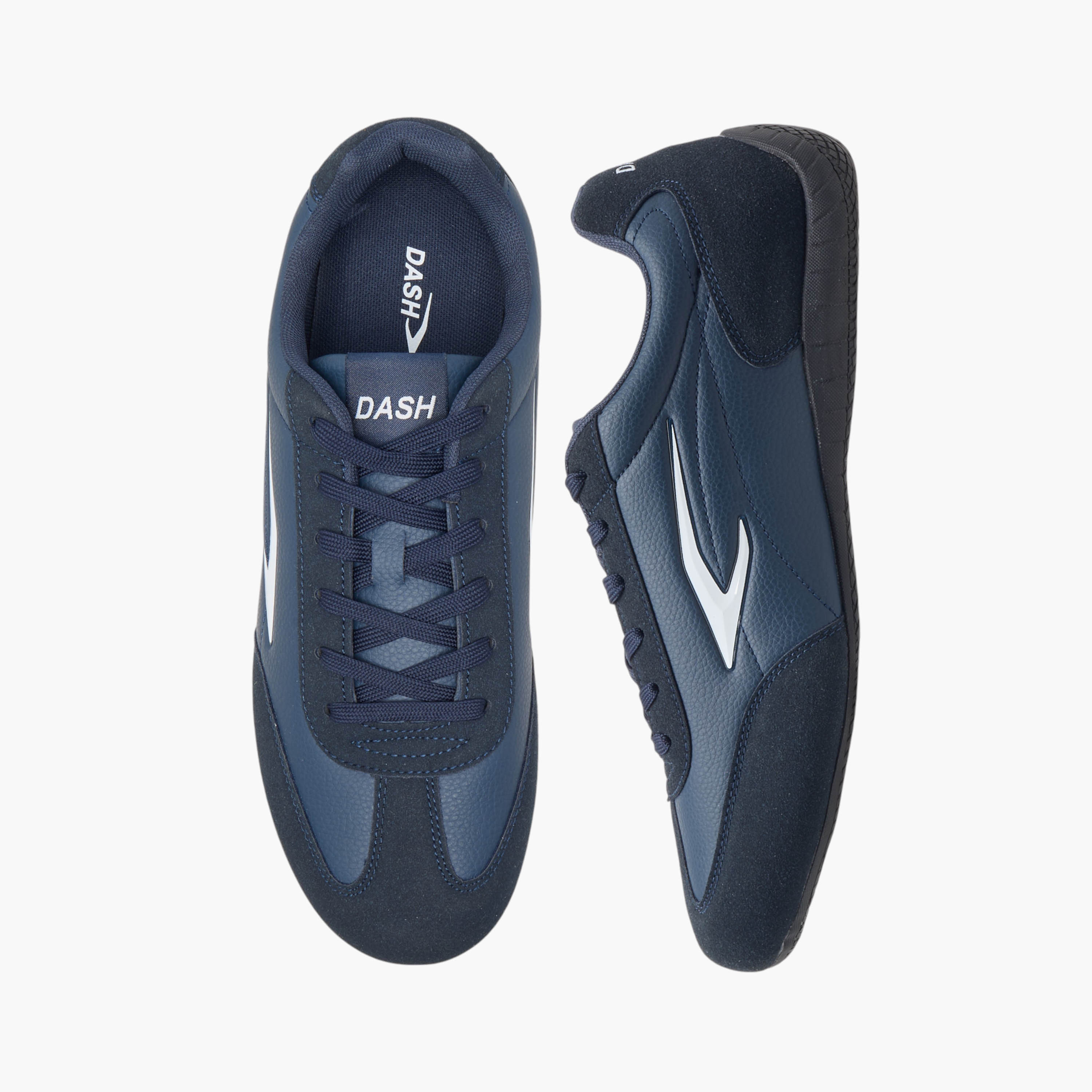 Dash Logo Detail Sneakers with Lace-Up Closure-men-shoes-sneakers-image-6