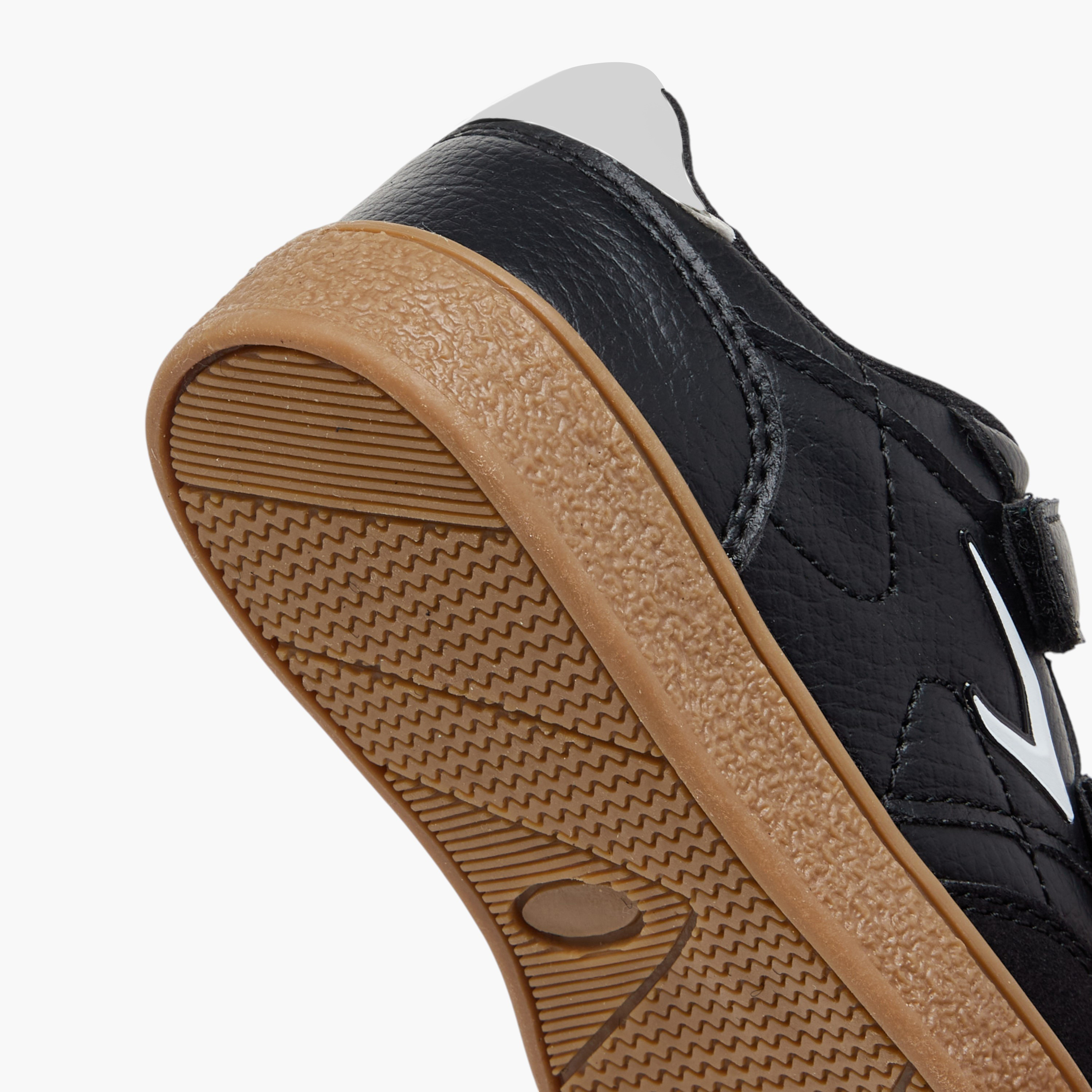 Dash Panelled Sneakers with Hook and Loop Closure-boys-shoes-schoolshoes-image-5