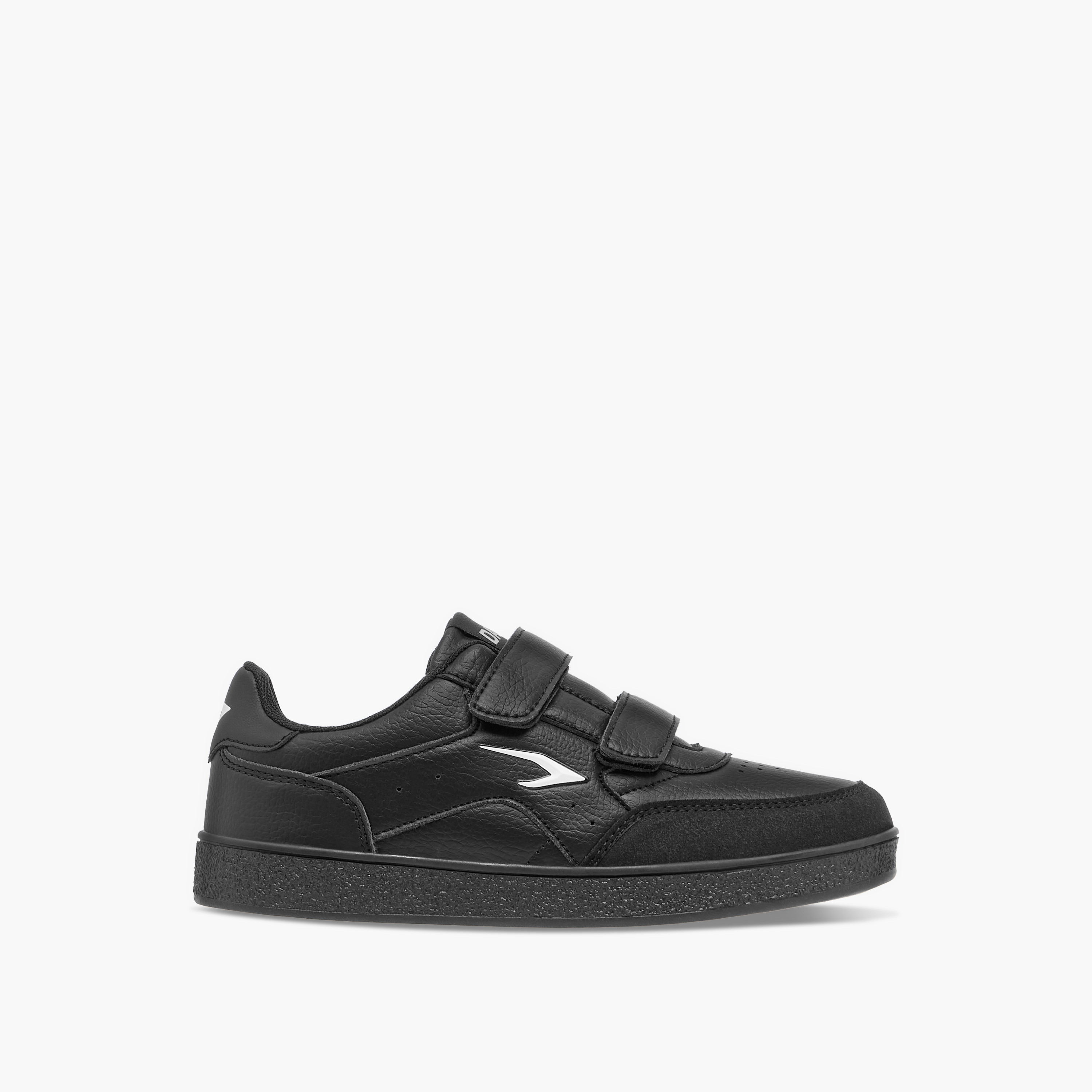 Dash Logo Detail Sneakers with Hook and Loop Closure-boys-shoes-schoolshoes-image-3