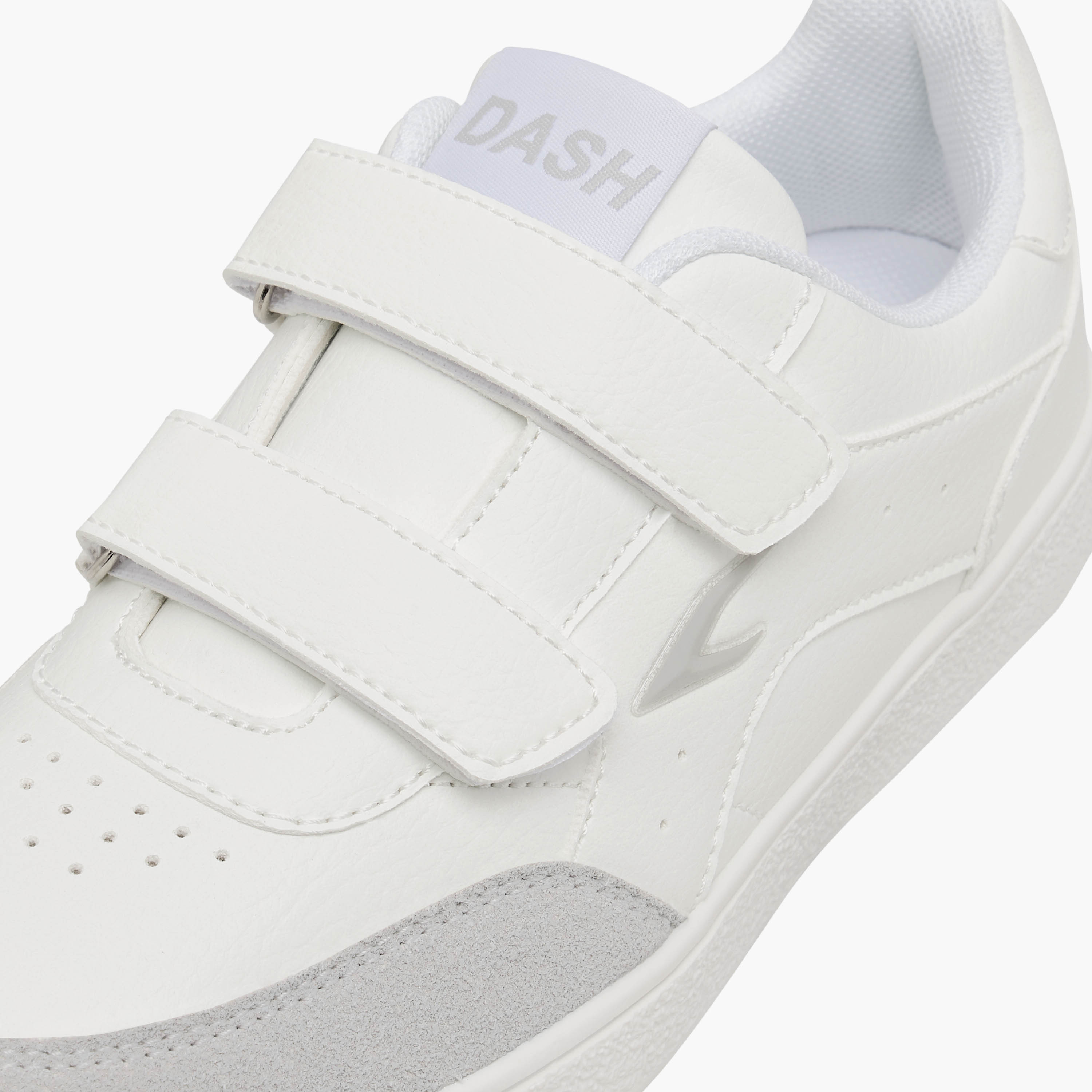Dash Logo Detail Sneakers with Hook and Loop Closure-boys-shoes-sneakers-image-4