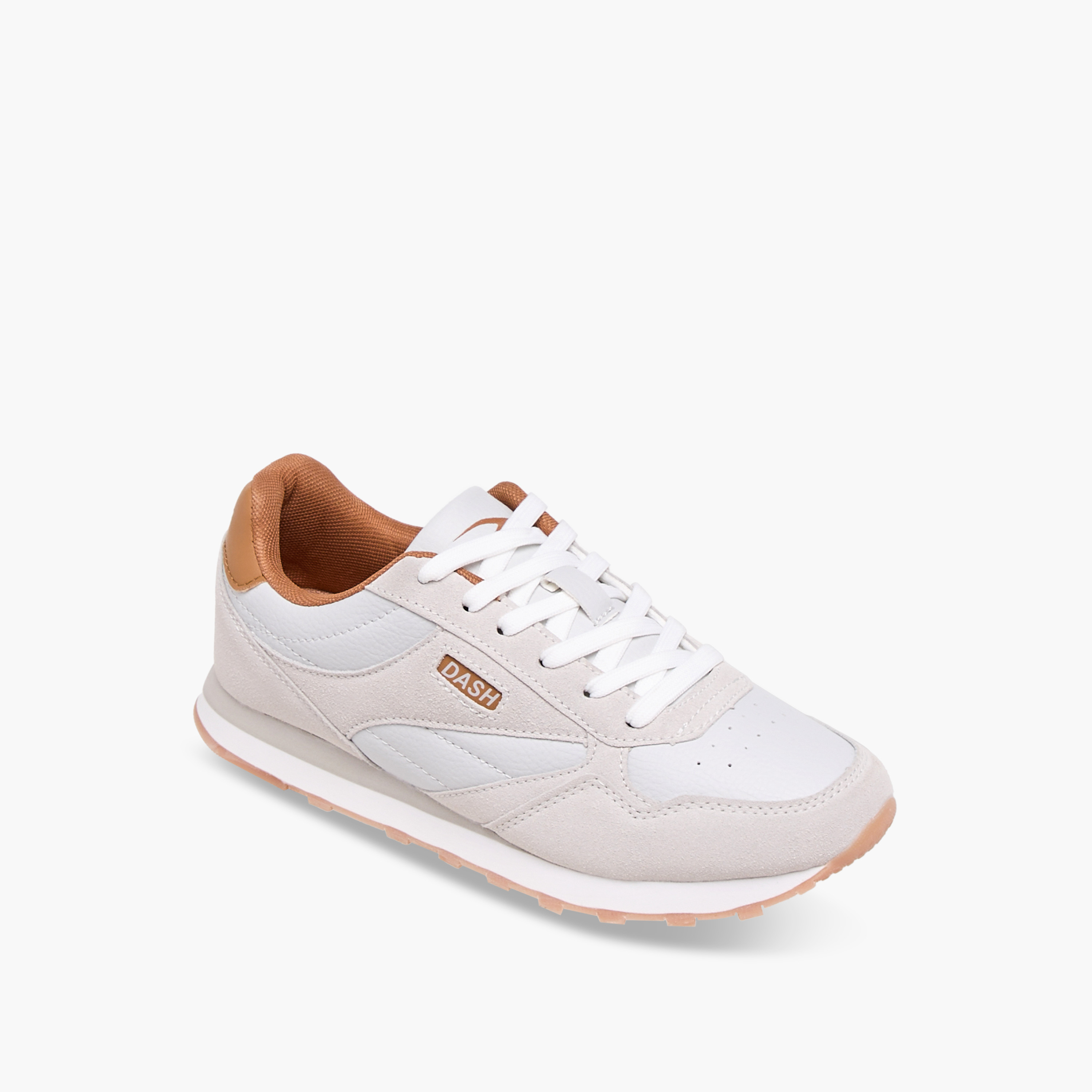 Dash Panelled Sneakers with Lace-Up Closure-women-shoes-sneakers-image-2