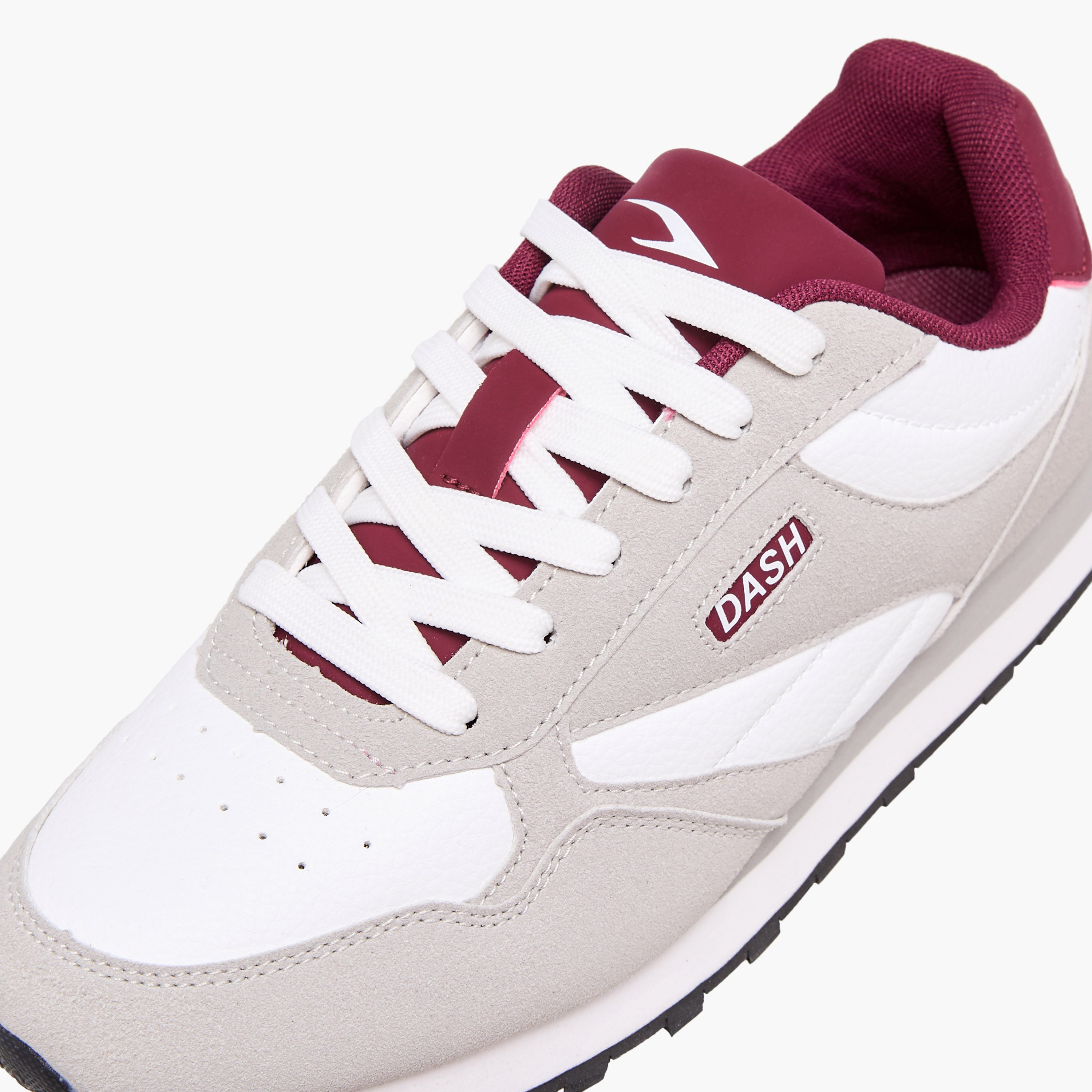 Dash Panelled Sneakers with Lace-Up Closure-women-shoes-sneakers-image-5