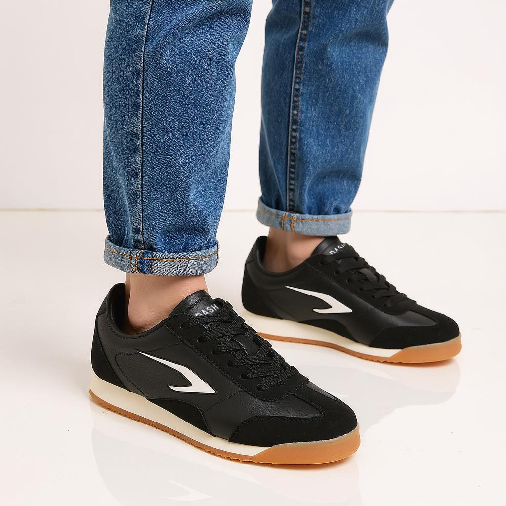 Dash Logo Print Sneakers with Lace-Up Closure-women-shoes-sneakers-image-2
