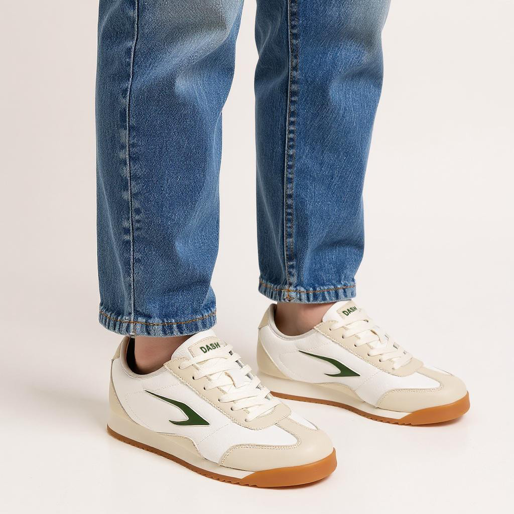 Dash Logo Print Sneakers with Lace-Up Closure-women-shoes-sneakers-image-2