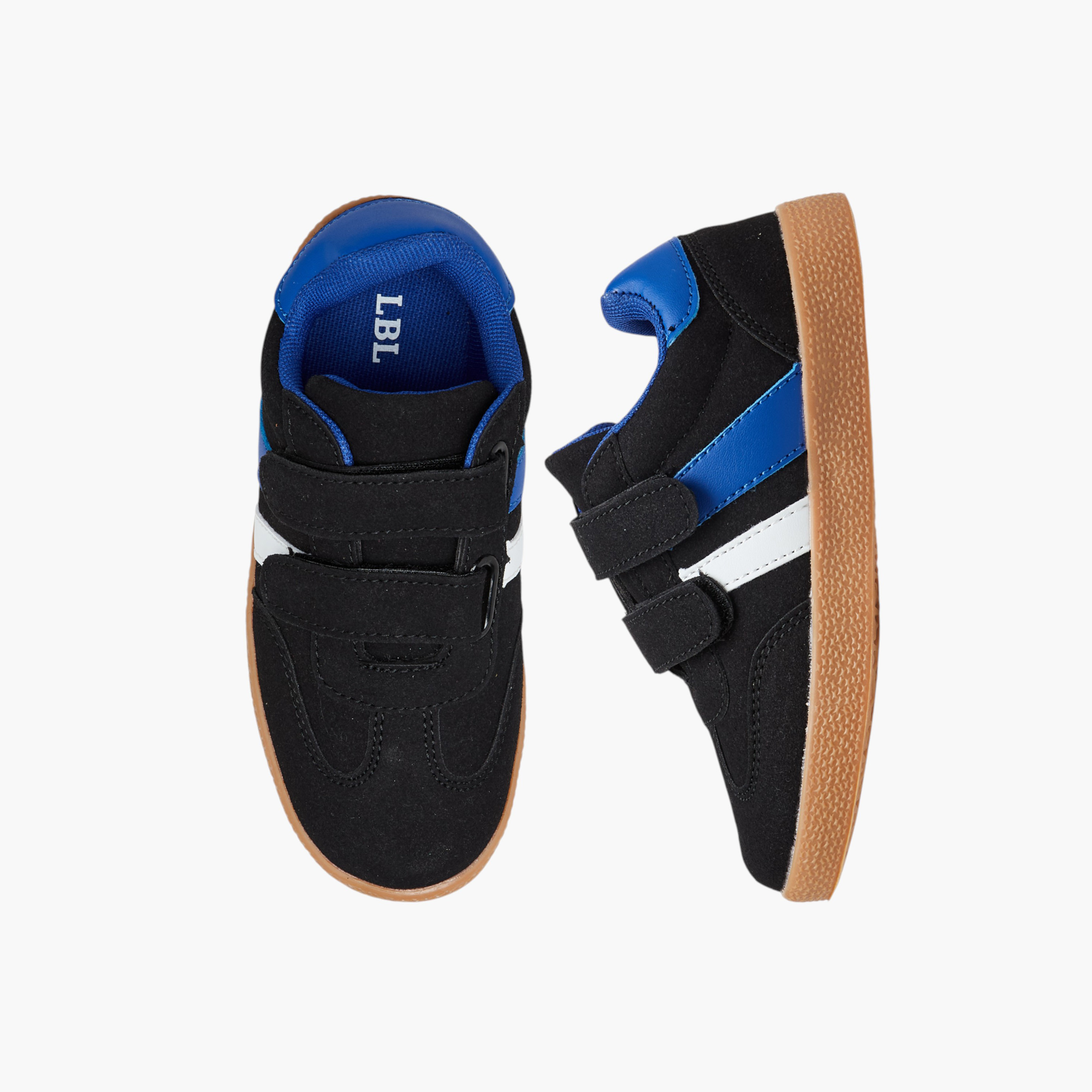 LBL by Shoexpress Panelled Sneakers with Hook and Loop Closure-boys-shoes-sneakers-image-1