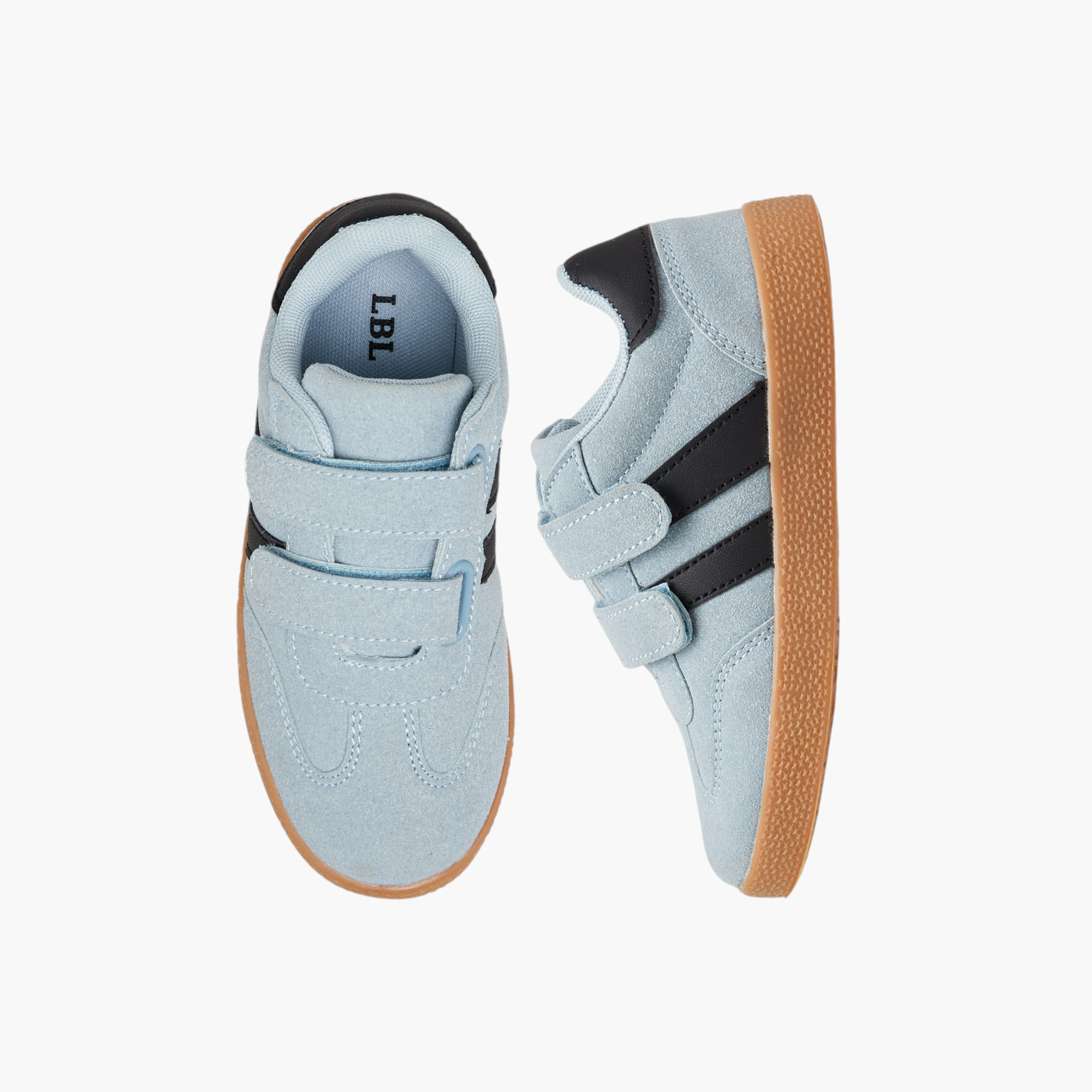 LBL by Shoexpress Panelled Sneakers with Hook and Loop Closure-boys-shoes-sneakers-image-1