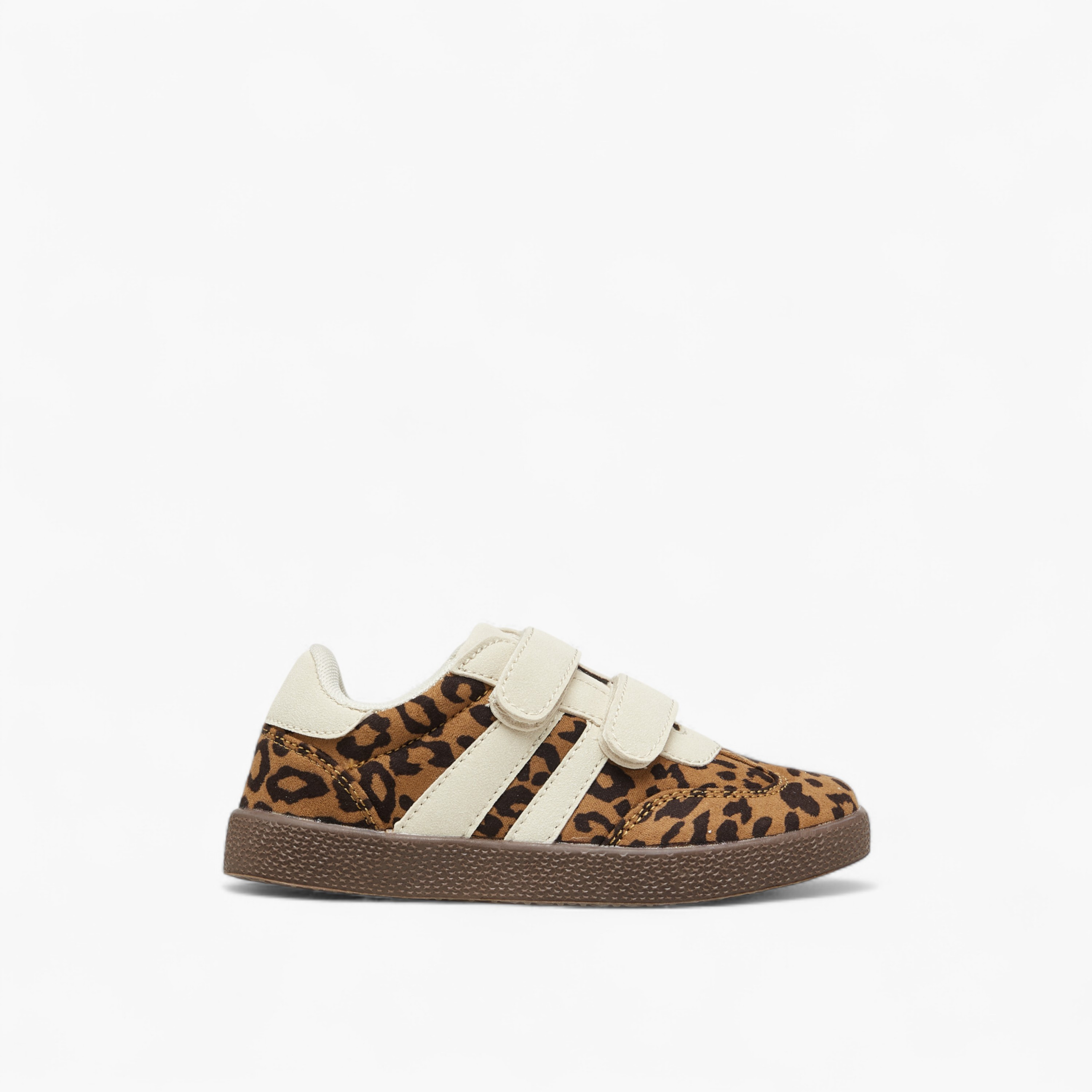 Flora Bella Animal Print Sneakers with Hook and Loop Closure-girls-shoes-sneakers-image-3