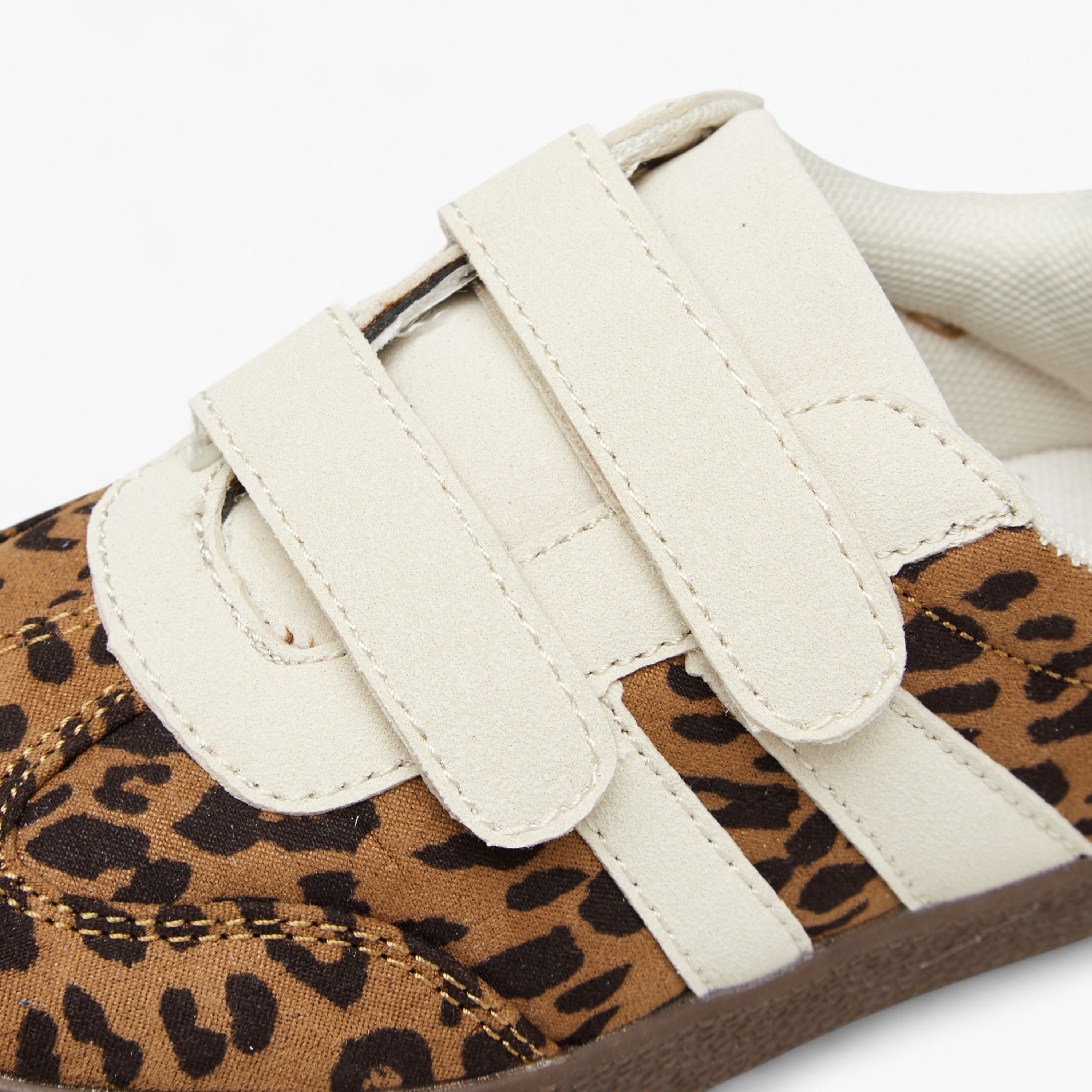 Flora Bella Animal Print Sneakers with Hook and Loop Closure-girls-shoes-sneakers-image-4