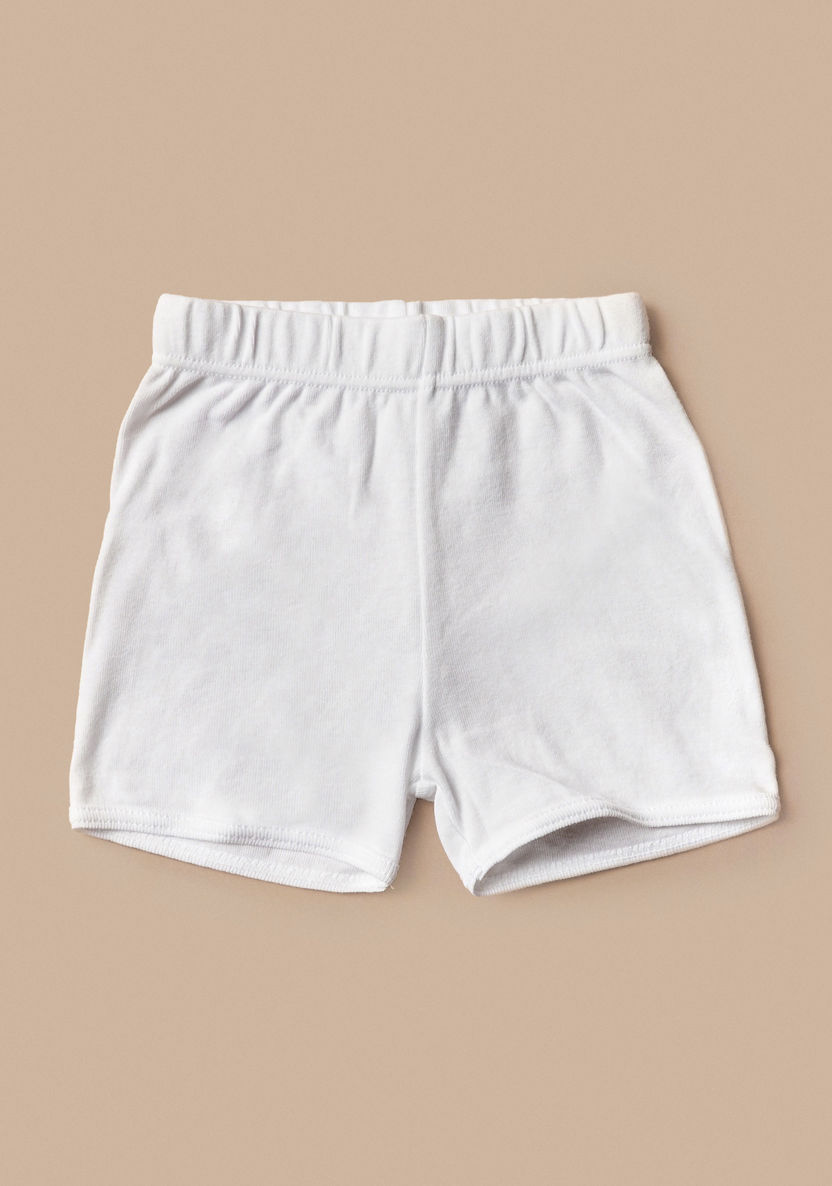 Juniors Solid Shorts with Elasticised Waistband-Shorts-image-0