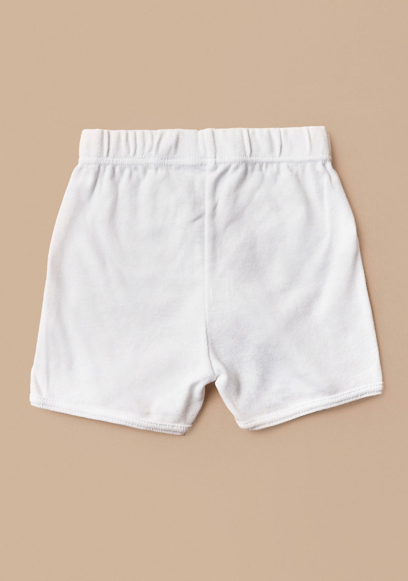 Juniors Solid Shorts with Elasticised Waistband-Shorts-image-2