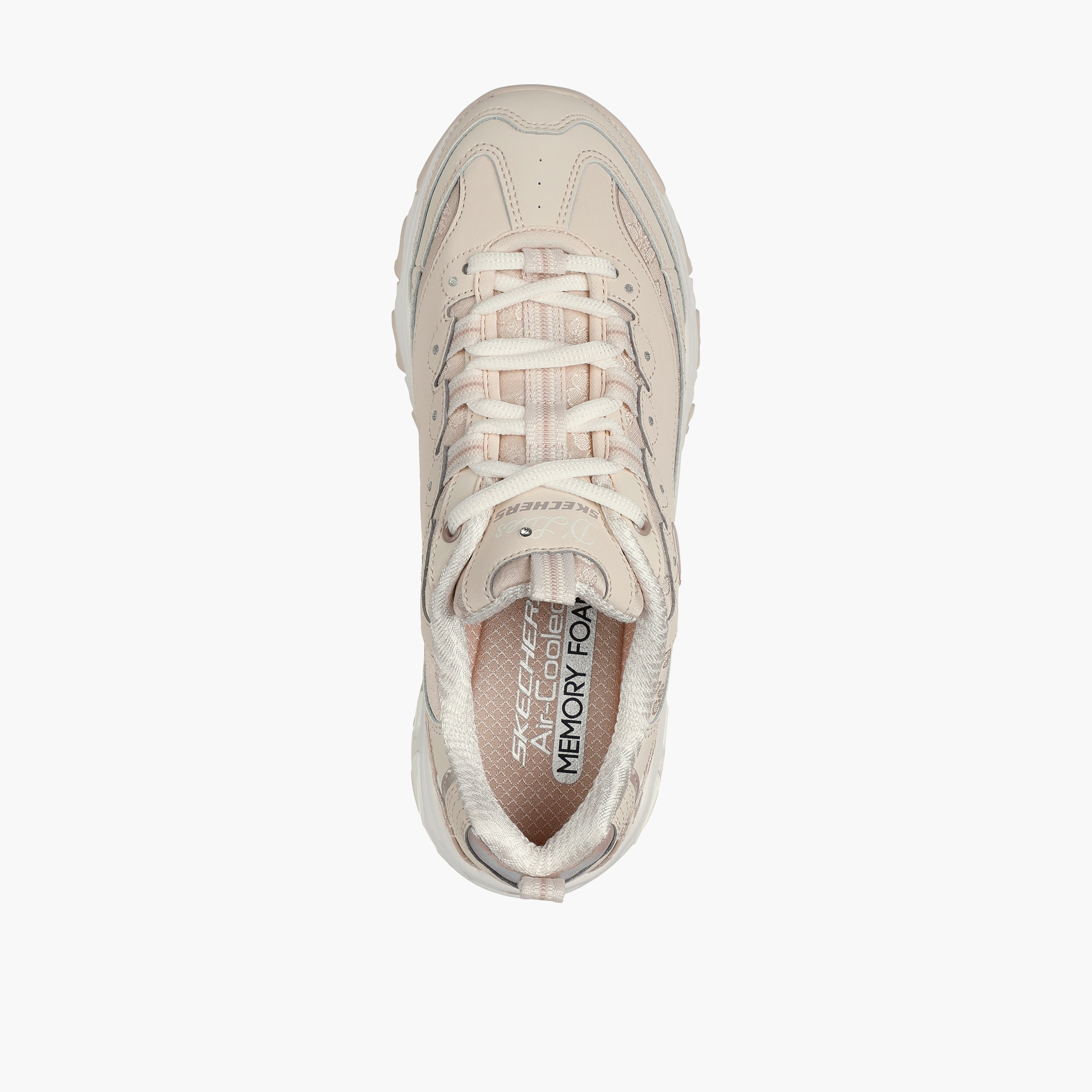 Skechers D'Lites Women Memory Foam Low Ankle Sneakers 150038-NAT | OE-sports-women-shoes-image-4