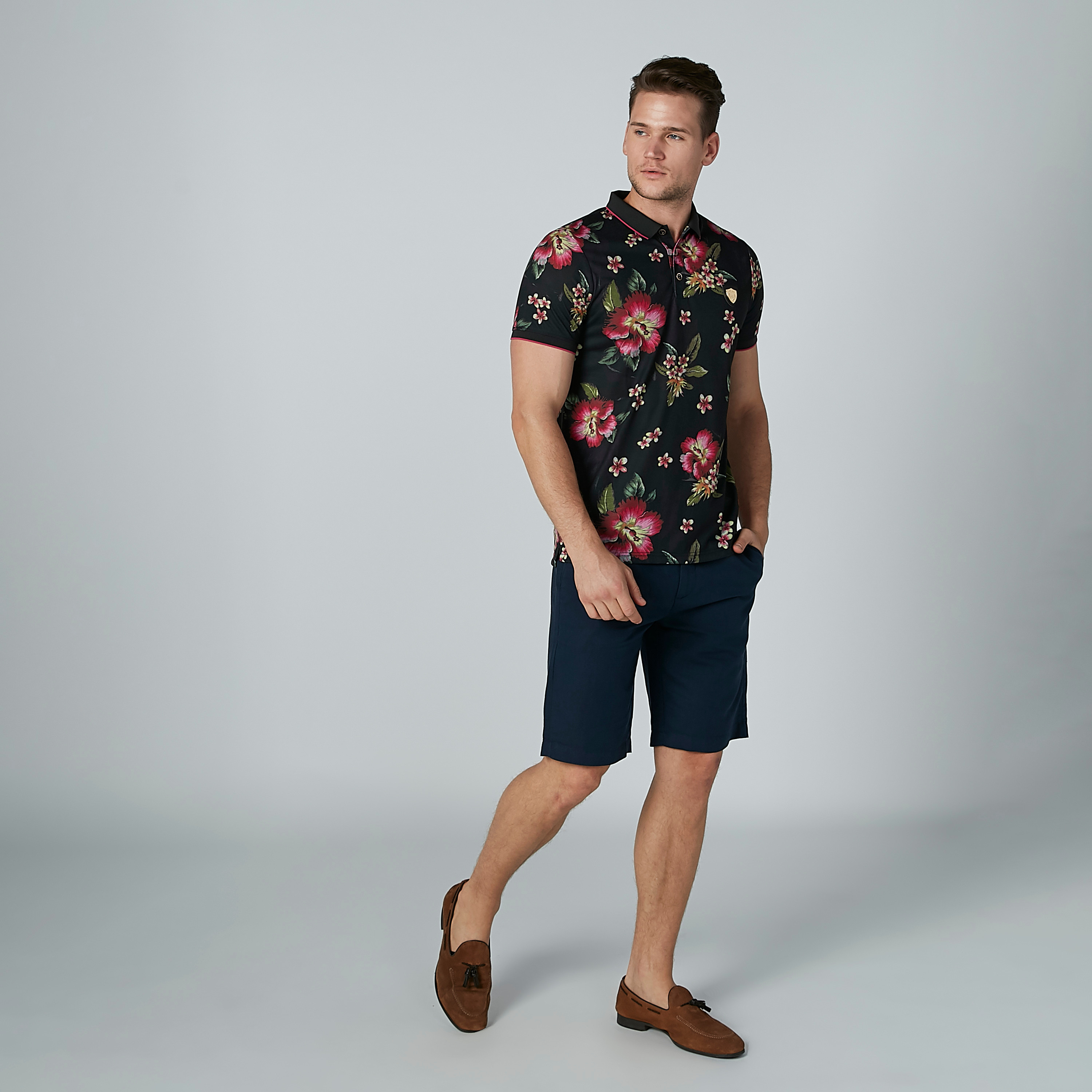 floral polo fashion