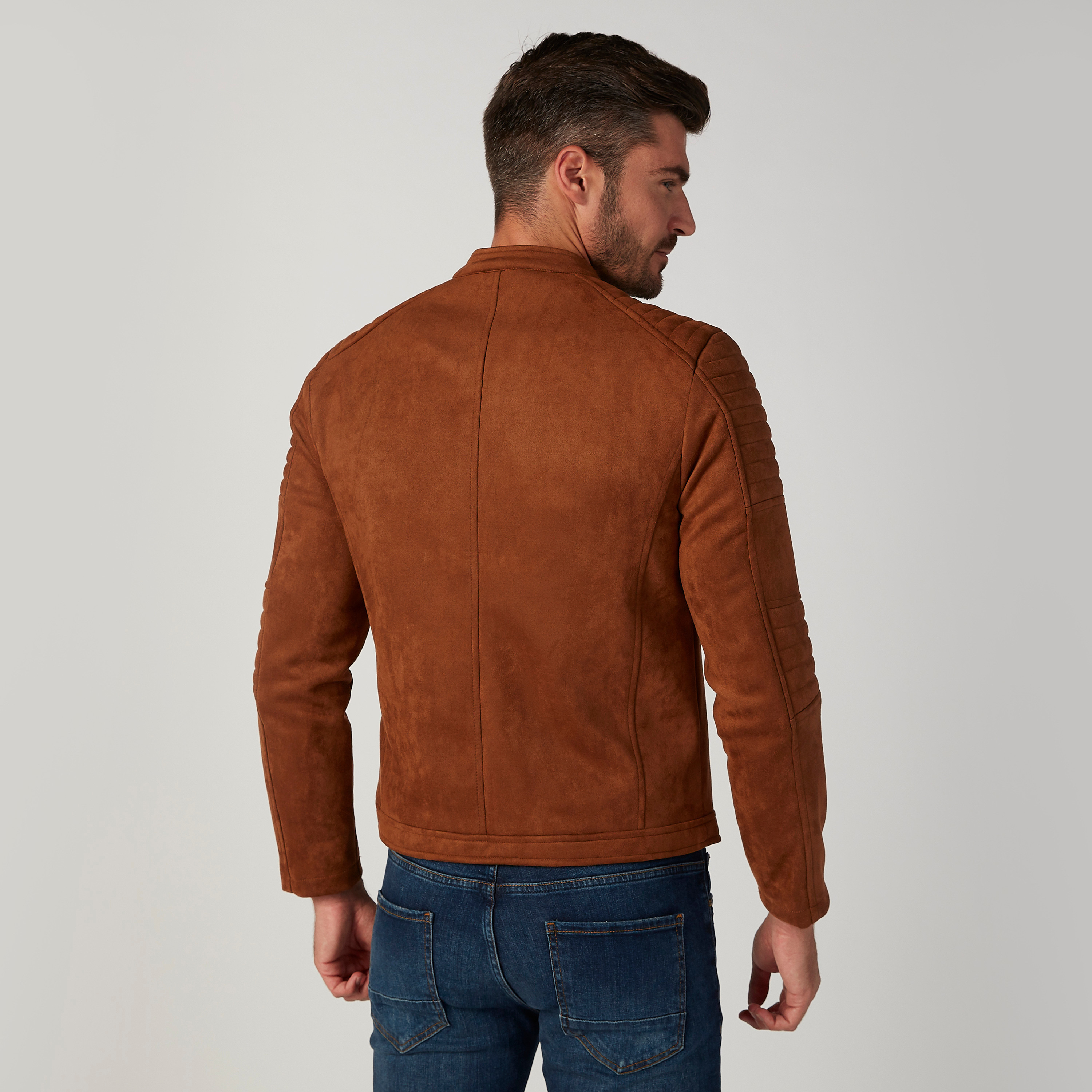جاكيت بايكر مستدام سادة بأكمام طويلة وسحّاب-men-clothing-jacketsandblazers-jackets-image-4