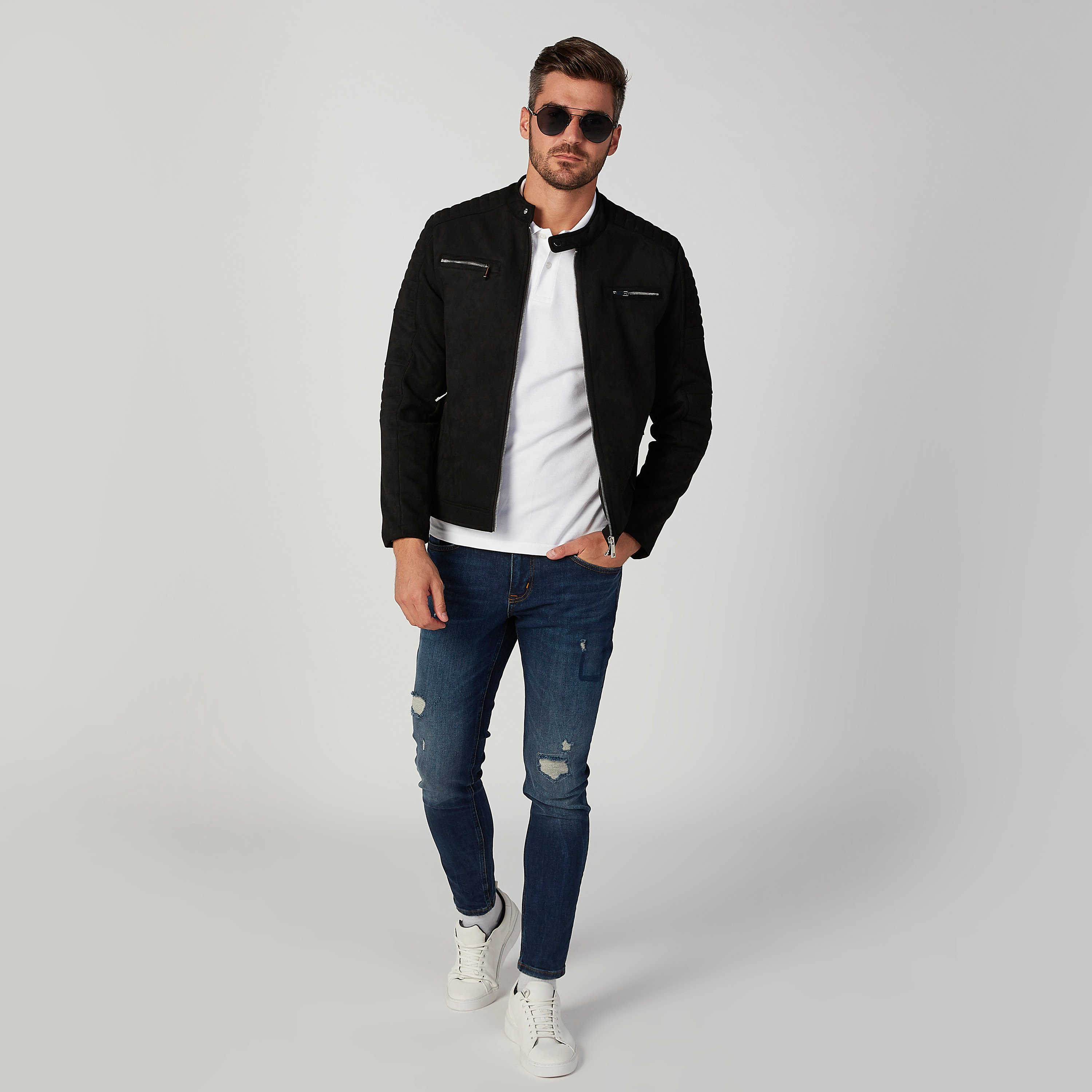 جاكيت بايكر مستدام سادة بأكمام طويلة وسحّاب-men-clothing-jacketsandblazers-jackets-image-7
