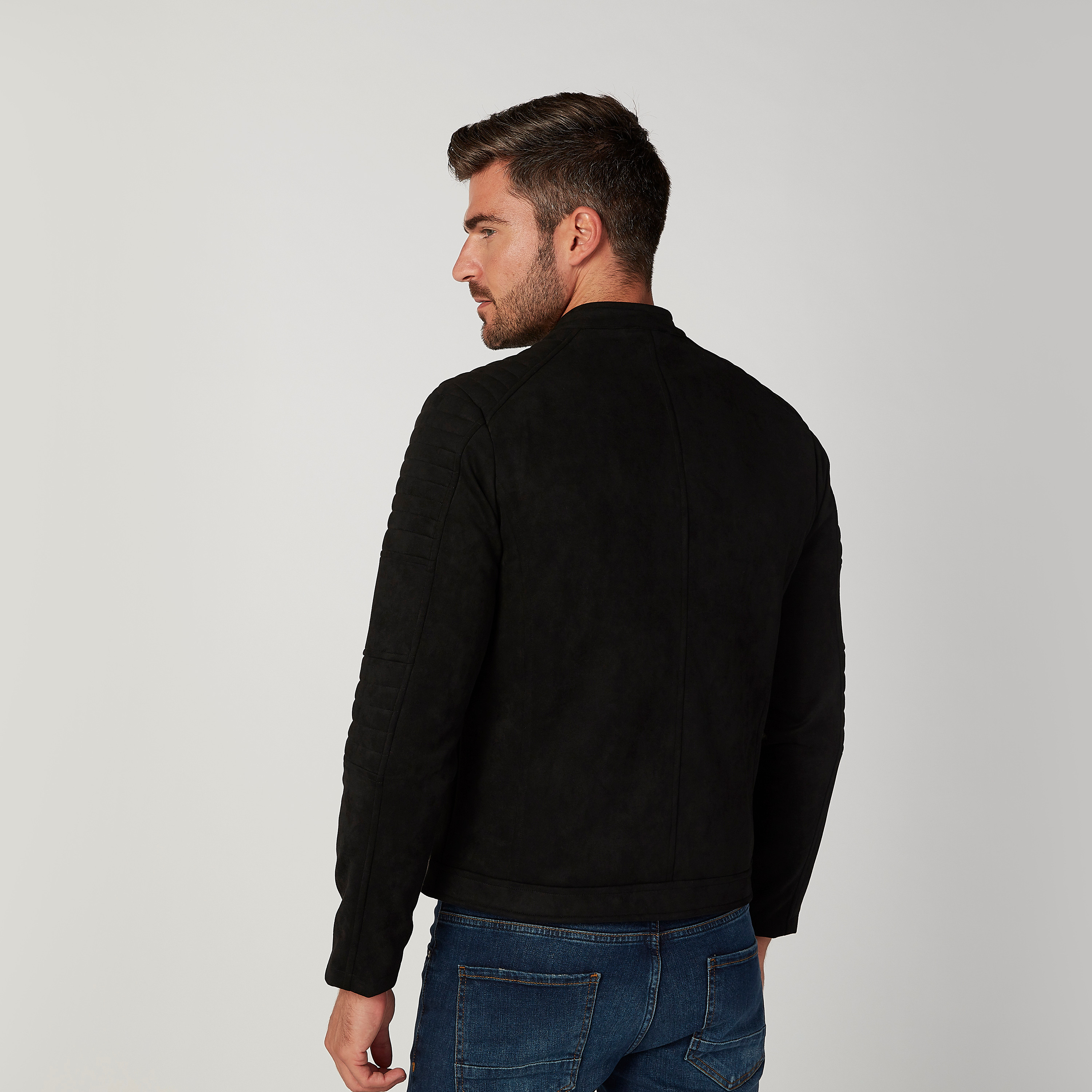جاكيت بايكر مستدام سادة بأكمام طويلة وسحّاب-men-clothing-jacketsandblazers-jackets-image-9