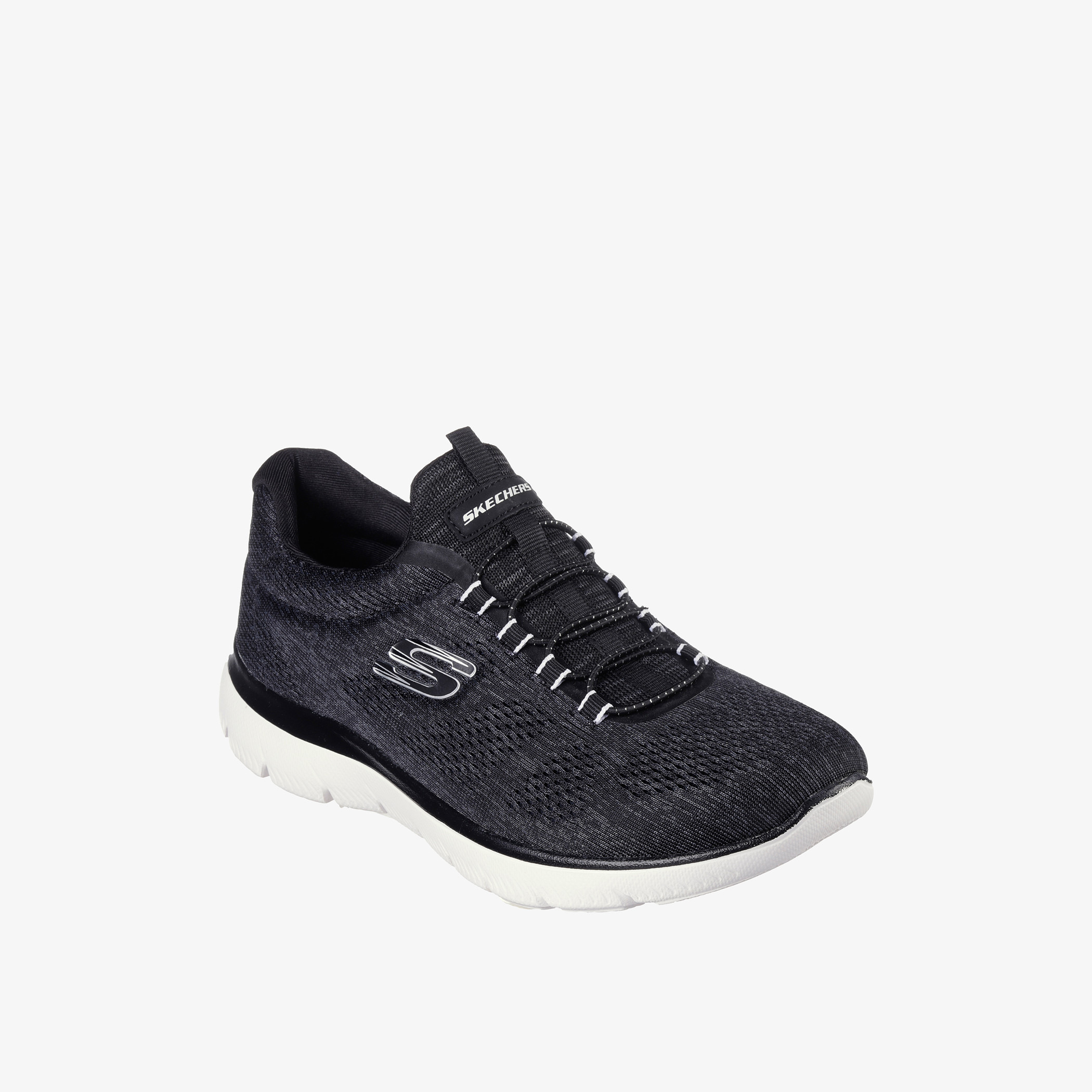 Skechers womens hot sale black walking shoes