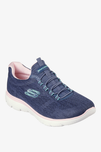 Shop Skechers Men's Textured Walking Shoes with Slip-On Closure - SUMMITS  Online