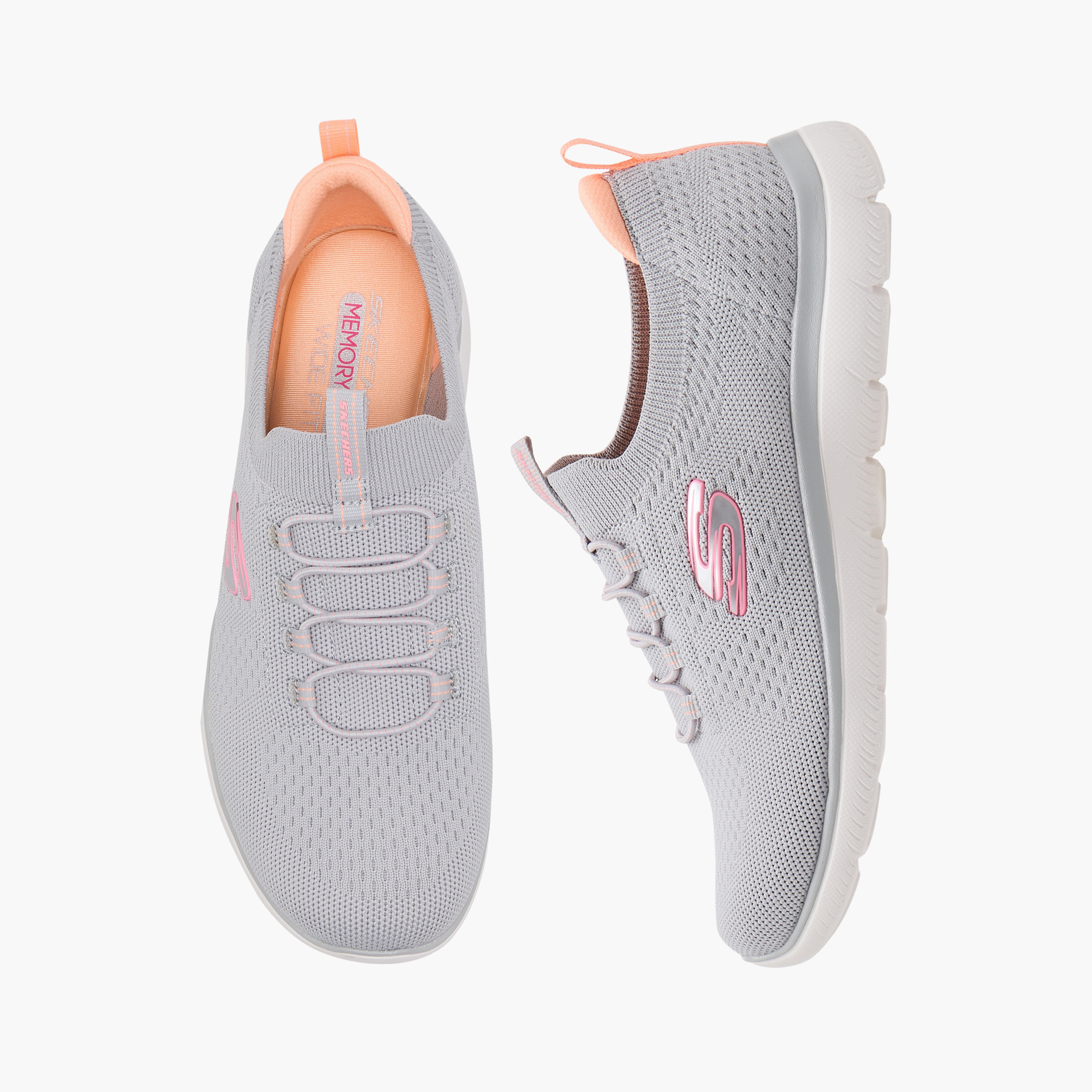 حذاء رياضي نسائي من Skechers Summits بنجي دانتيل منخفض الكاحل 150116W | عمر الفاروق-sports-women-shoes-image-6