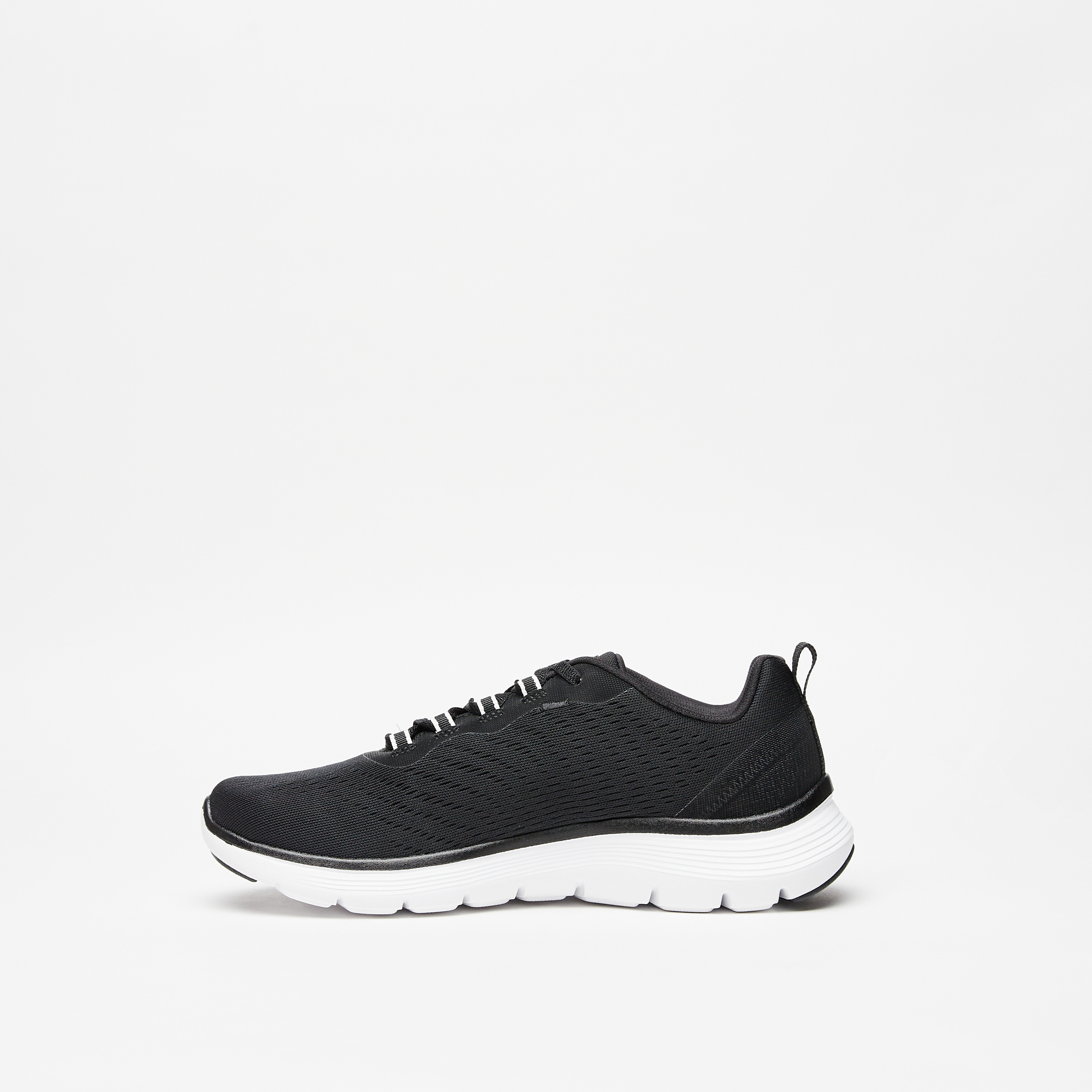 سكيتشرز حذاء رياضي فليكس ابيل 5.0 ميموري فوم كاحل منخفض للنساء 150201-BBK | OE-sports-women-shoes-image-11