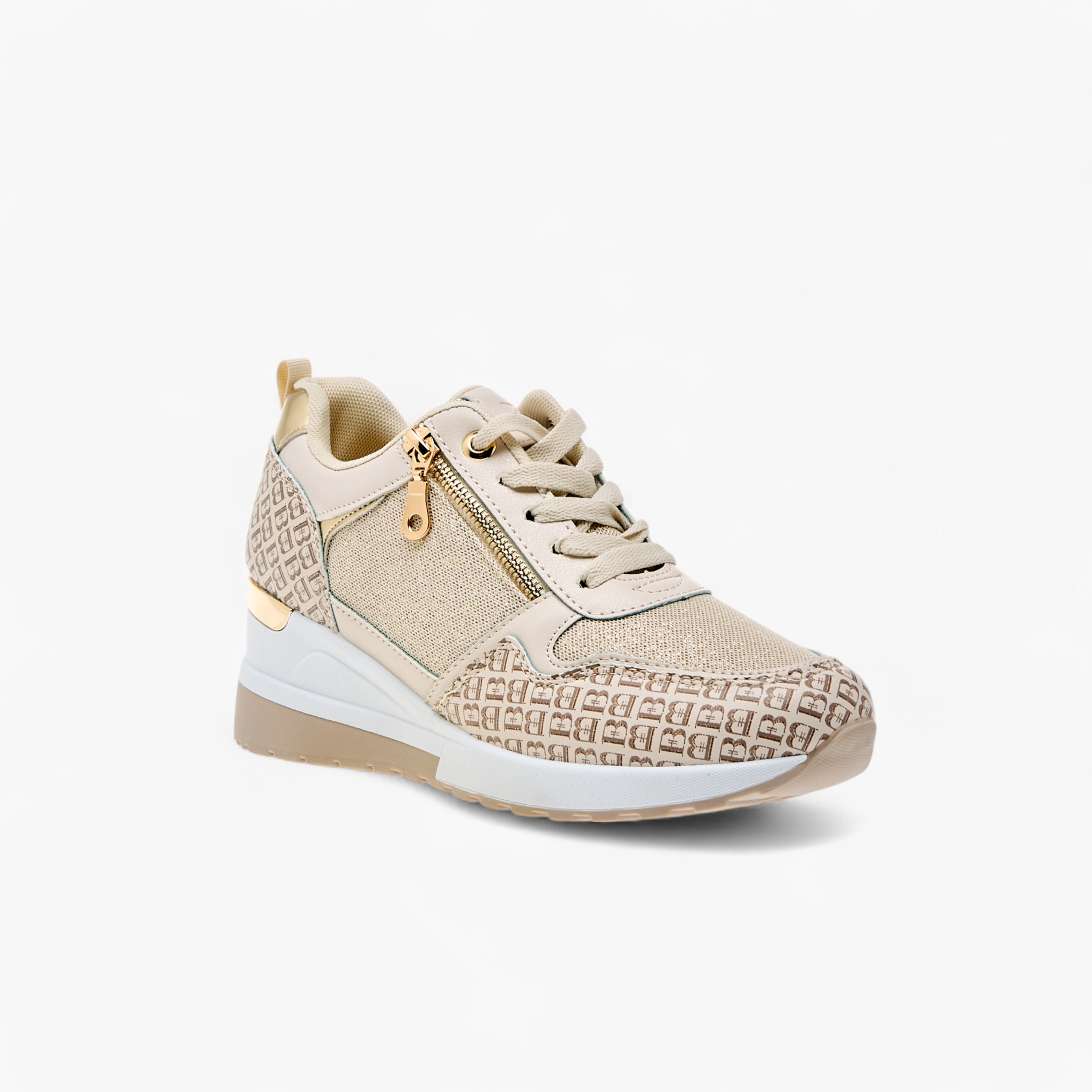 حذاء سنيكرز برباط إغلاق وطبعات مونوجرام من فلورا بيلا-women-shoes-sneakers-image-2