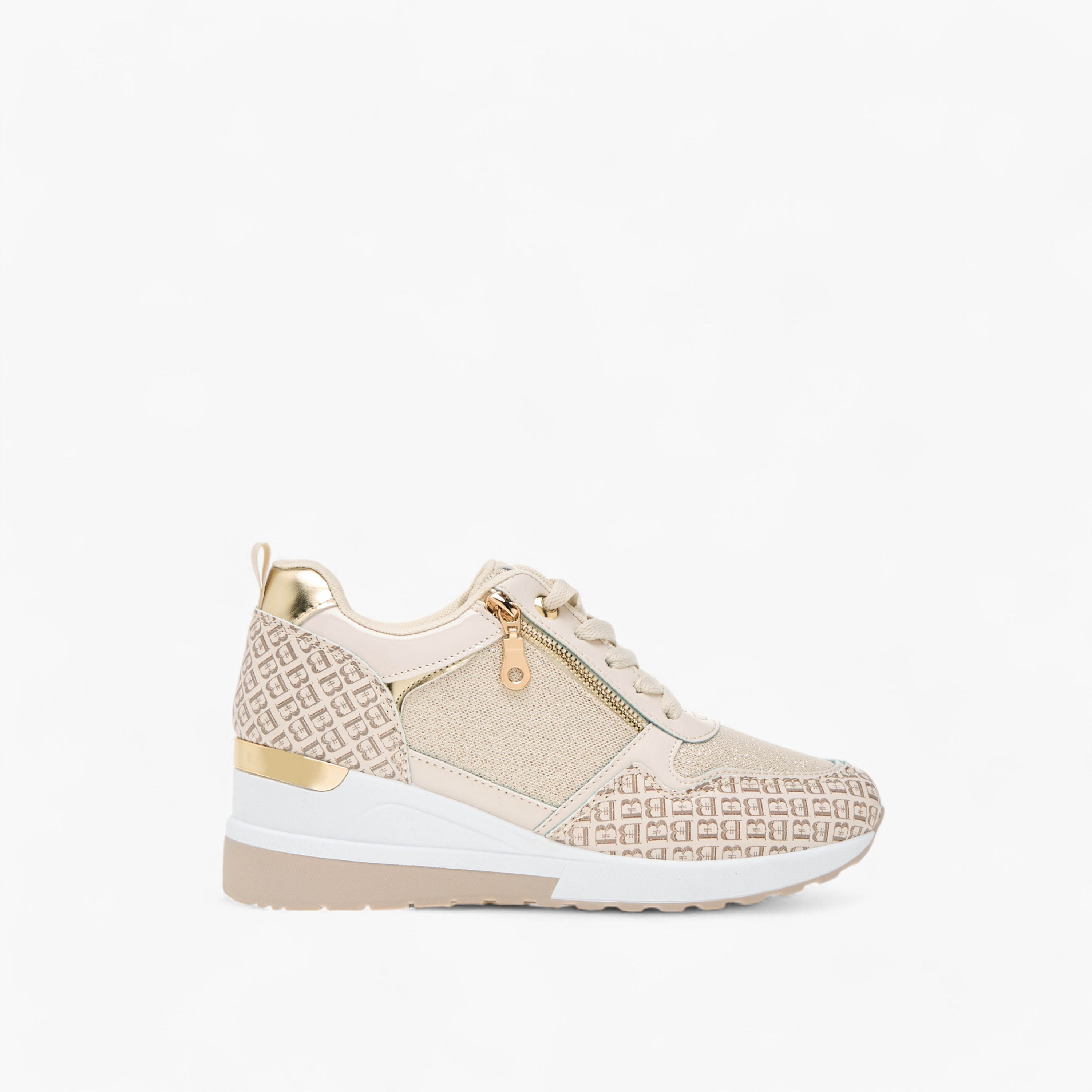 حذاء سنيكرز برباط إغلاق وطبعات مونوجرام من فلورا بيلا-women-shoes-sneakers-image-3