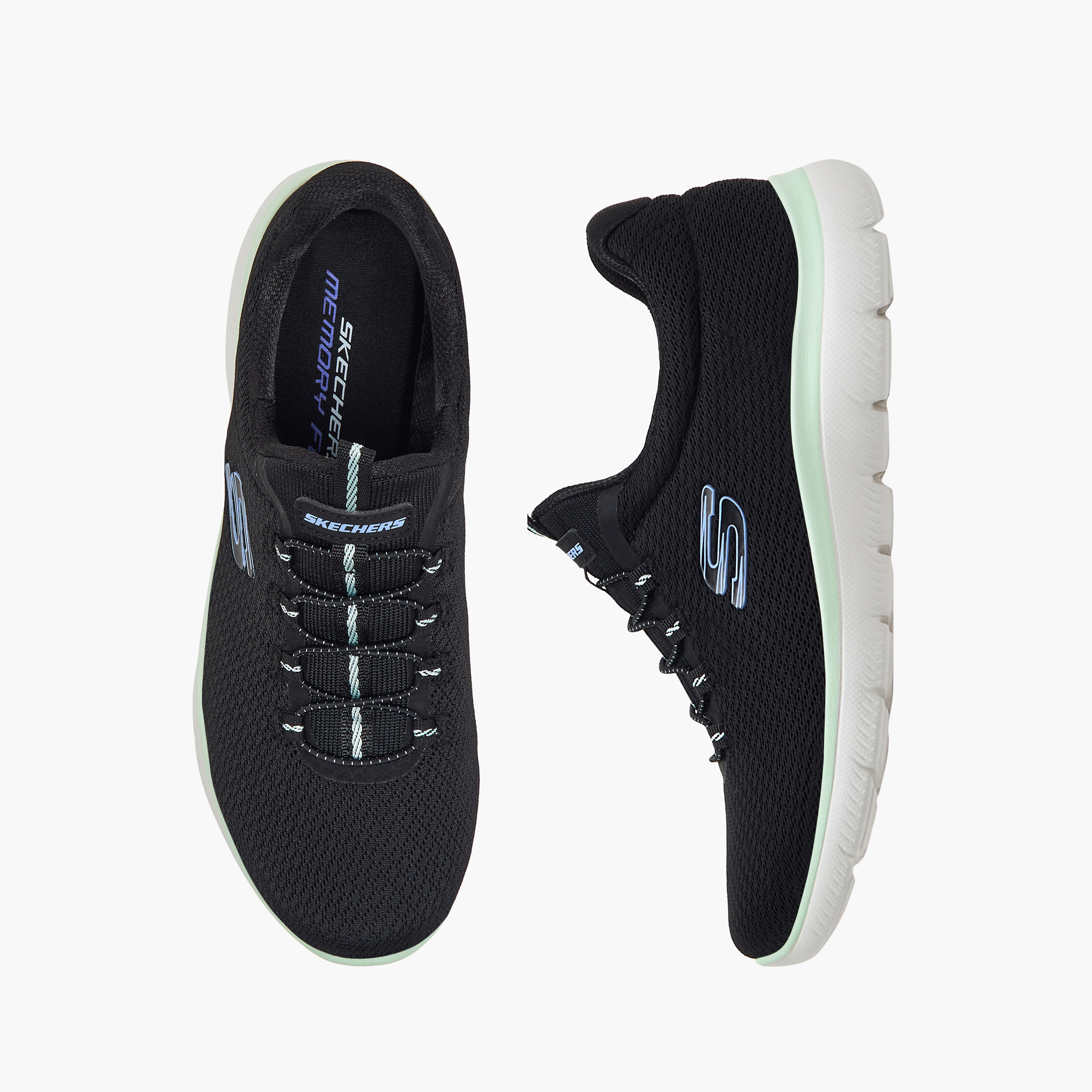 سكيتشرز - حذاء رياضي ساميتس سهل الارتداء منخفض الكاحل - للنساء-women-shoes-sneakers-image-21