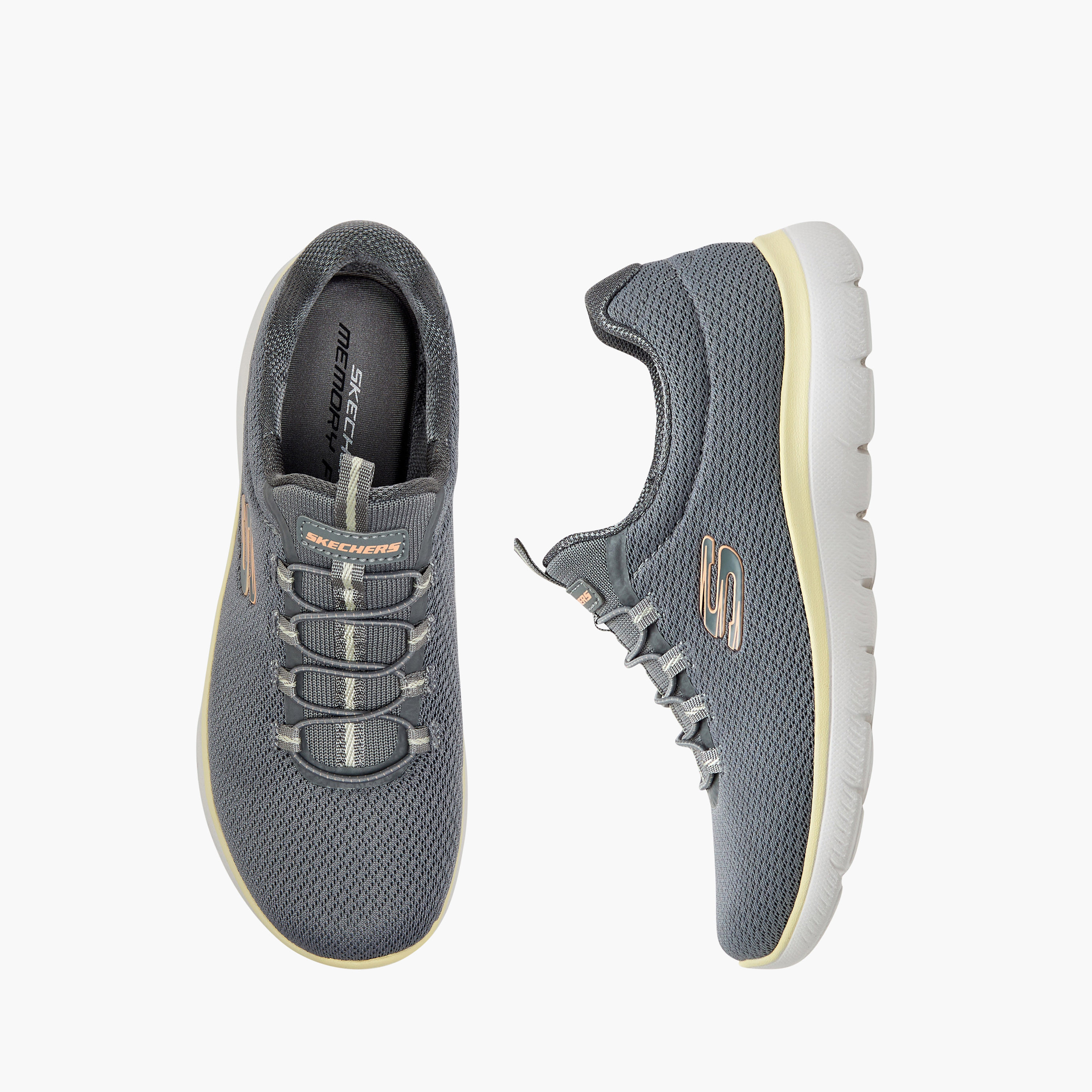 سكيتشرز - حذاء رياضي ساميتس سهل الارتداء منخفض الكاحل - للنساء-women-shoes-sneakers-image-1
