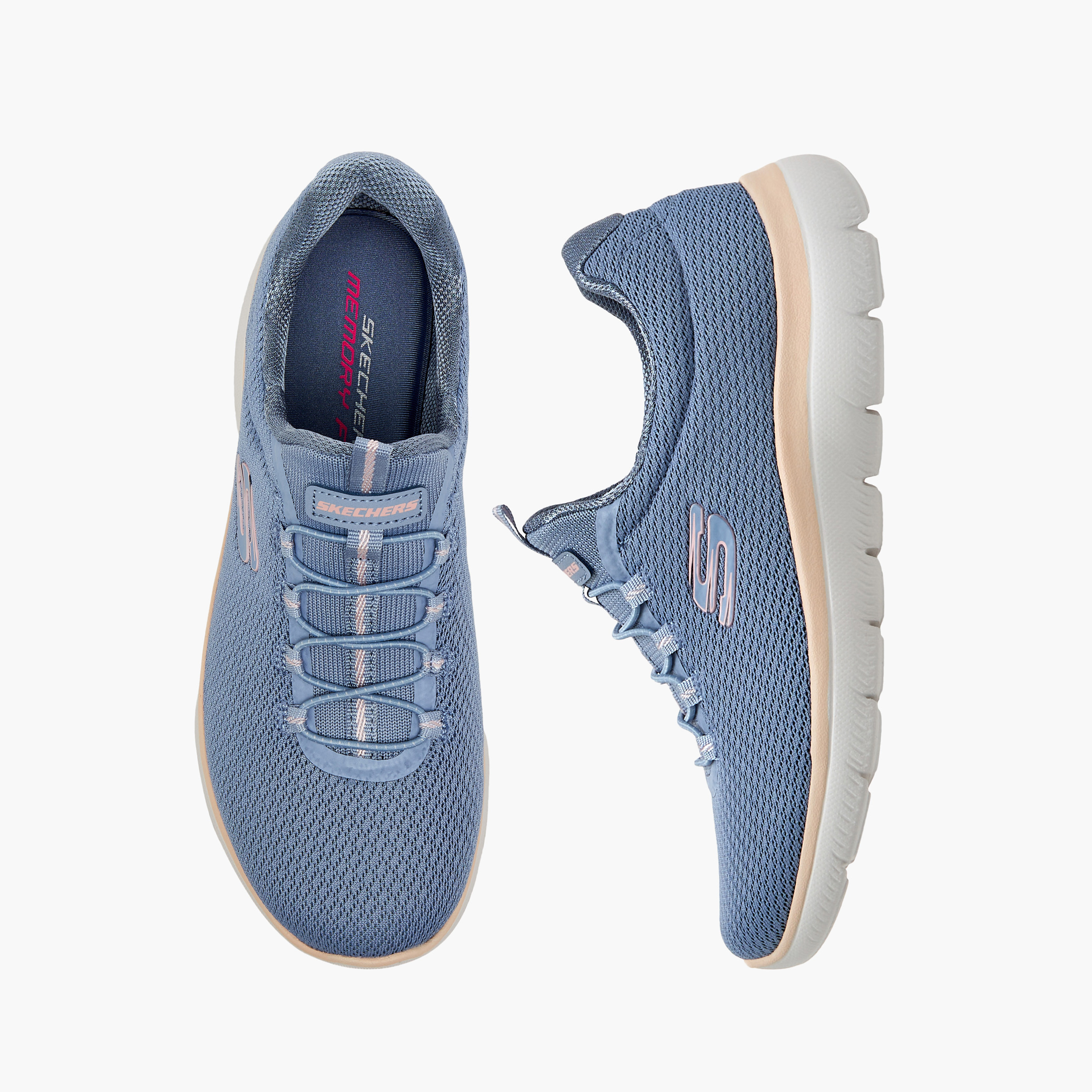 سكيتشرز - حذاء رياضي ساميتس سهل الارتداء منخفض الكاحل - للنساء-women-shoes-sneakers-image-6