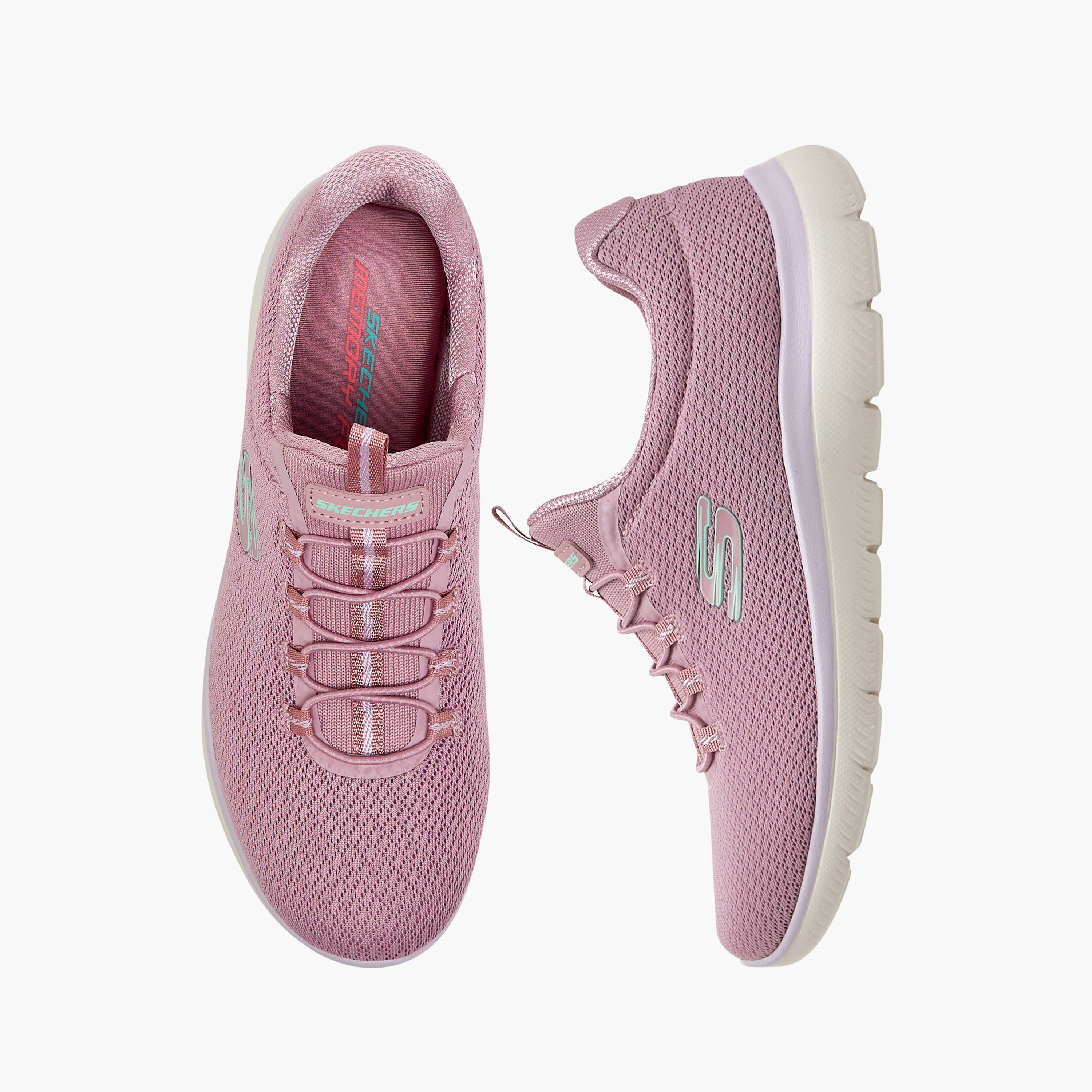 سكيتشرز - حذاء رياضي ساميتس سهل الارتداء منخفض الكاحل - للنساء-women-shoes-sneakers-image-11