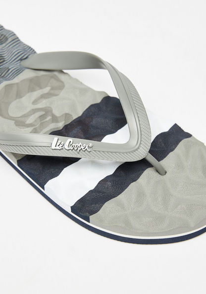Lee Cooper Printed Slip-On Thong Slippers