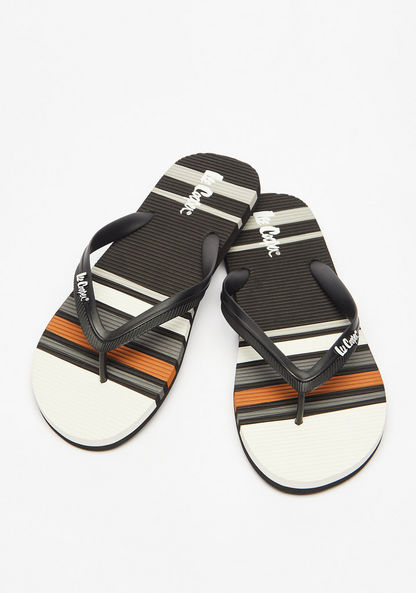 Lee Cooper Striped Slip-On Thong Slippers-Men%27s Flip Flops & Beach Slippers-image-1