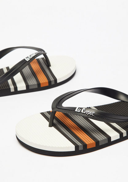 Lee Cooper Striped Slip-On Thong Slippers-Men%27s Flip Flops & Beach Slippers-image-3