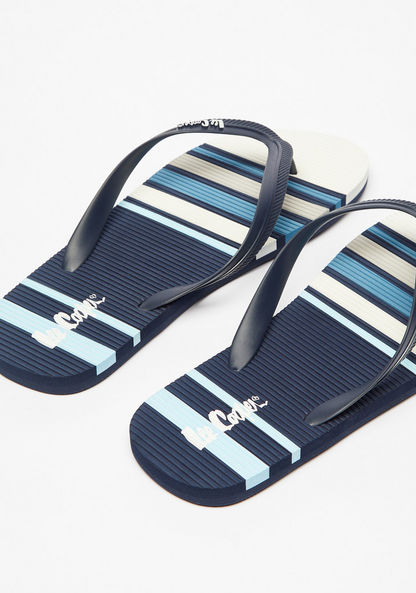 Lee Cooper Striped Slip-On Thong Slippers-Men%27s Flip Flops & Beach Slippers-image-2