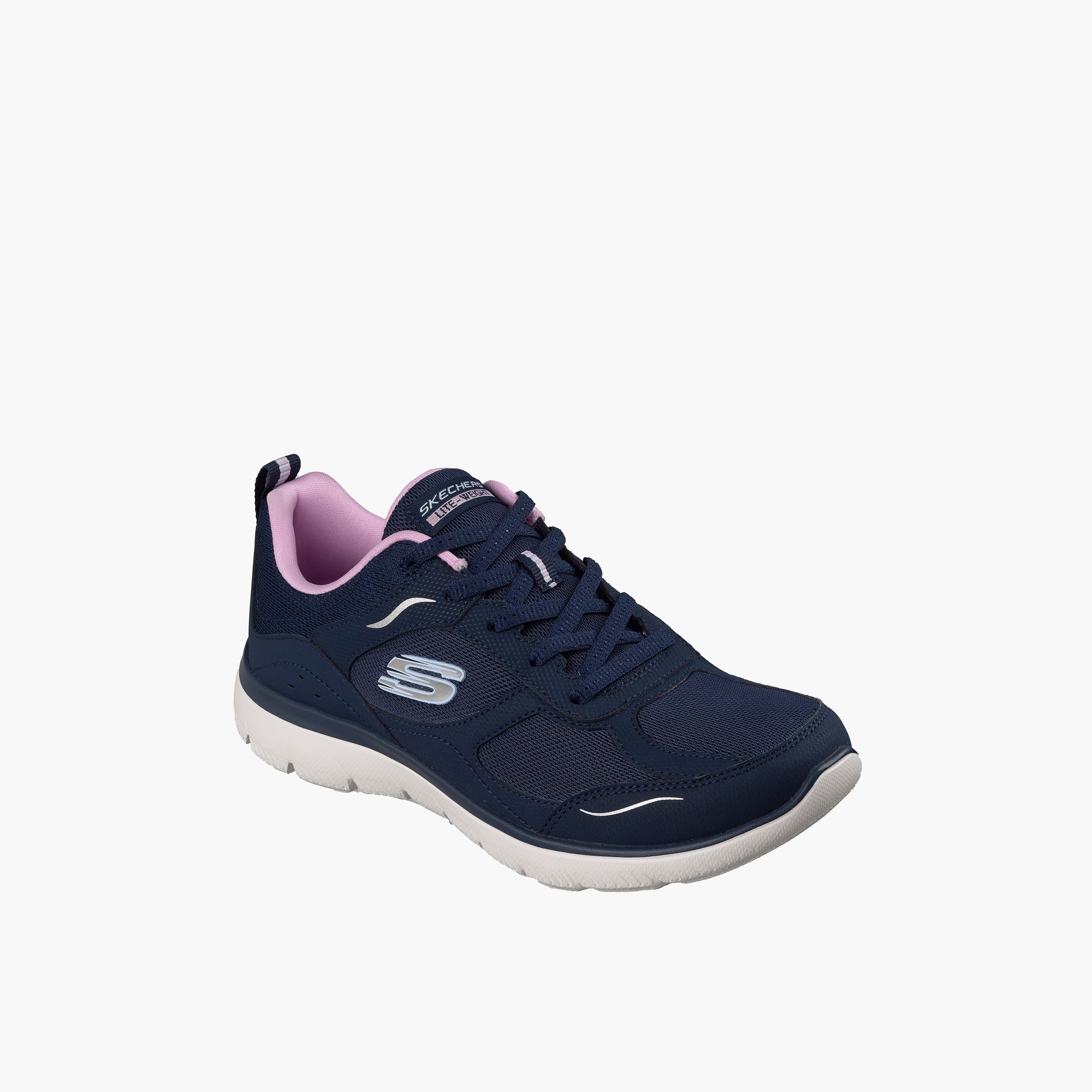 Skechers Women SUMMITS Lace-Up Ankle Sneakers-sports-women-shoes-image-1