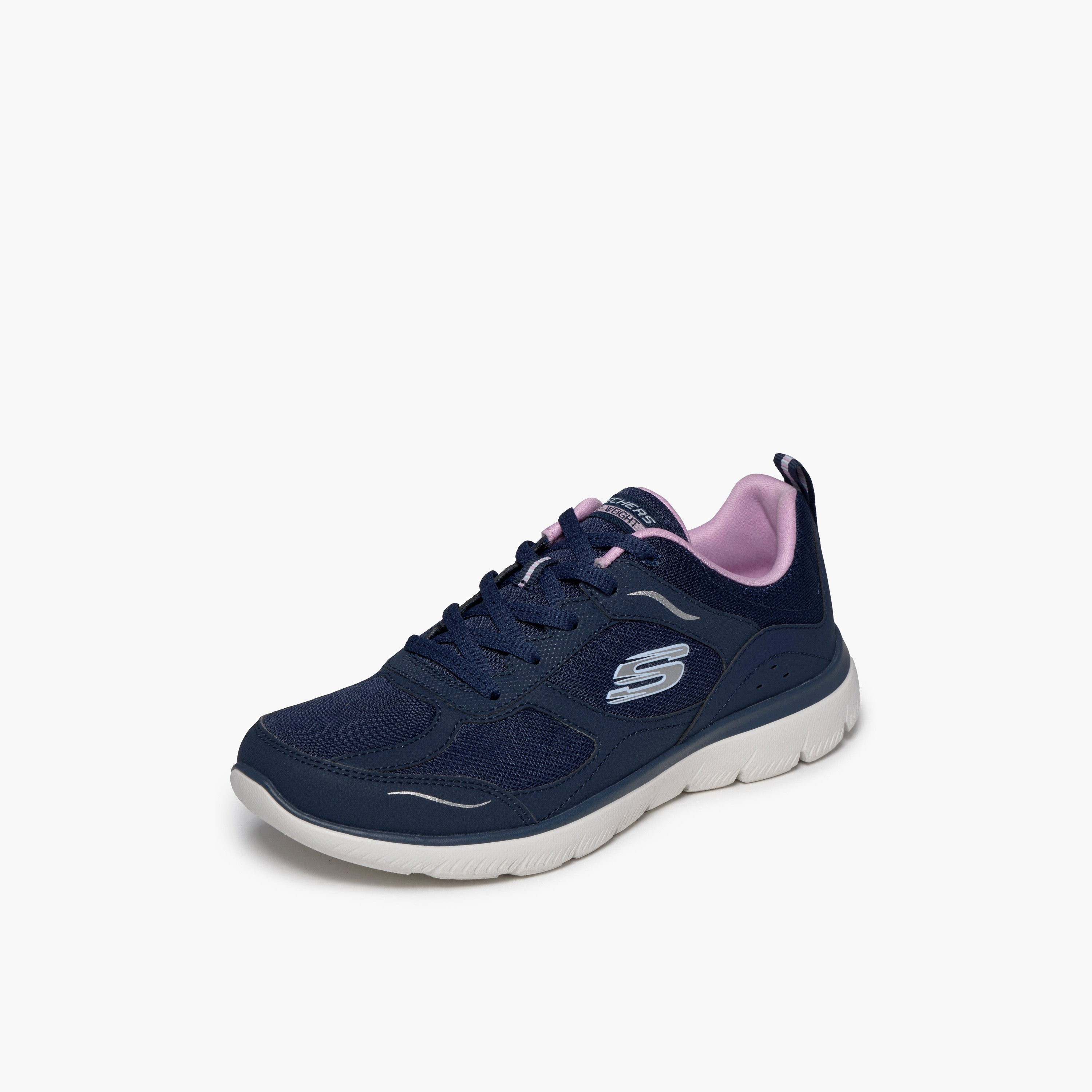 Skechers Women SUMMITS Lace-Up Ankle Sneakers-sports-women-shoes-image-4