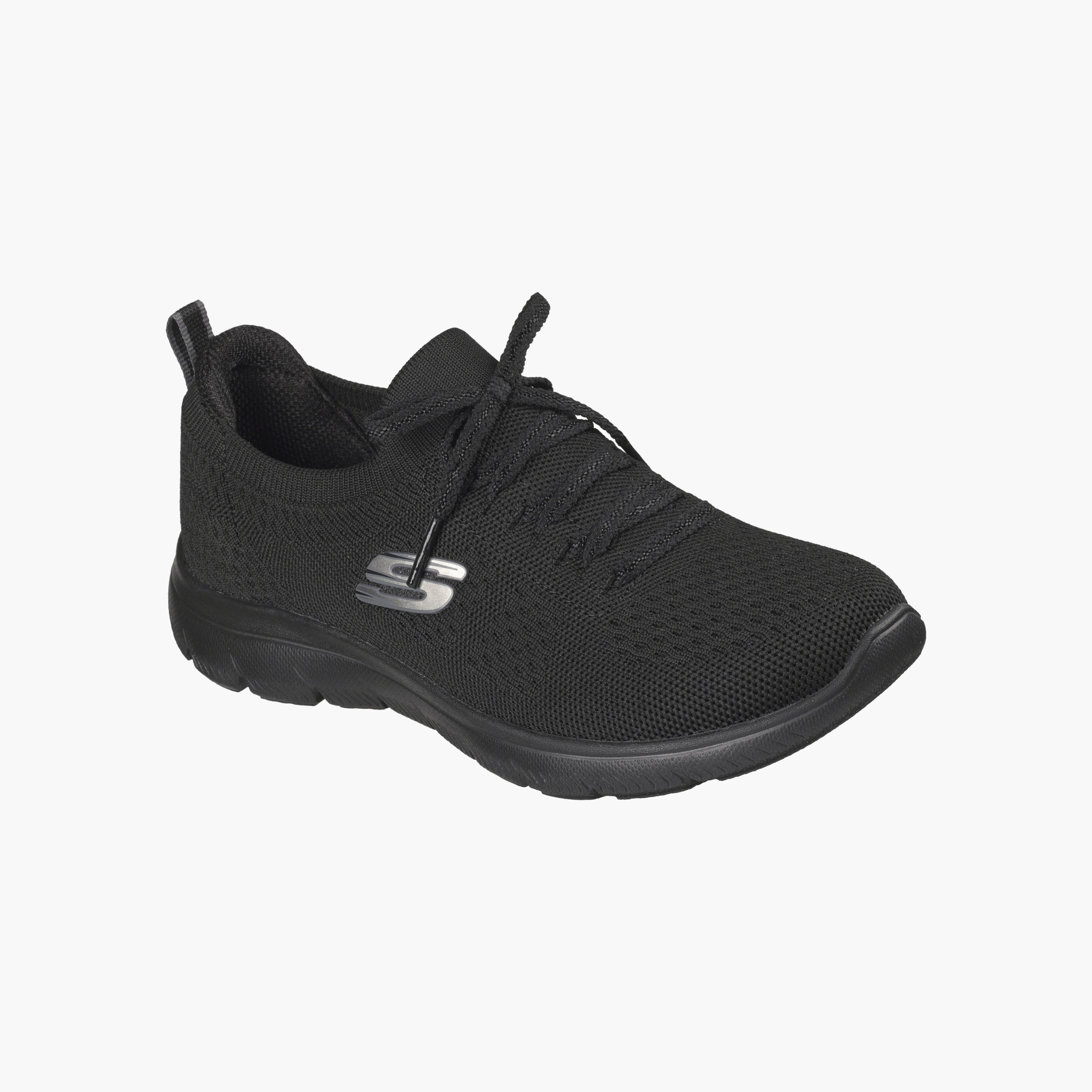 حذاء رياضي برباط إغلاق وشعار للنساء من سكيتشرز-women-shoes-sports-image-4