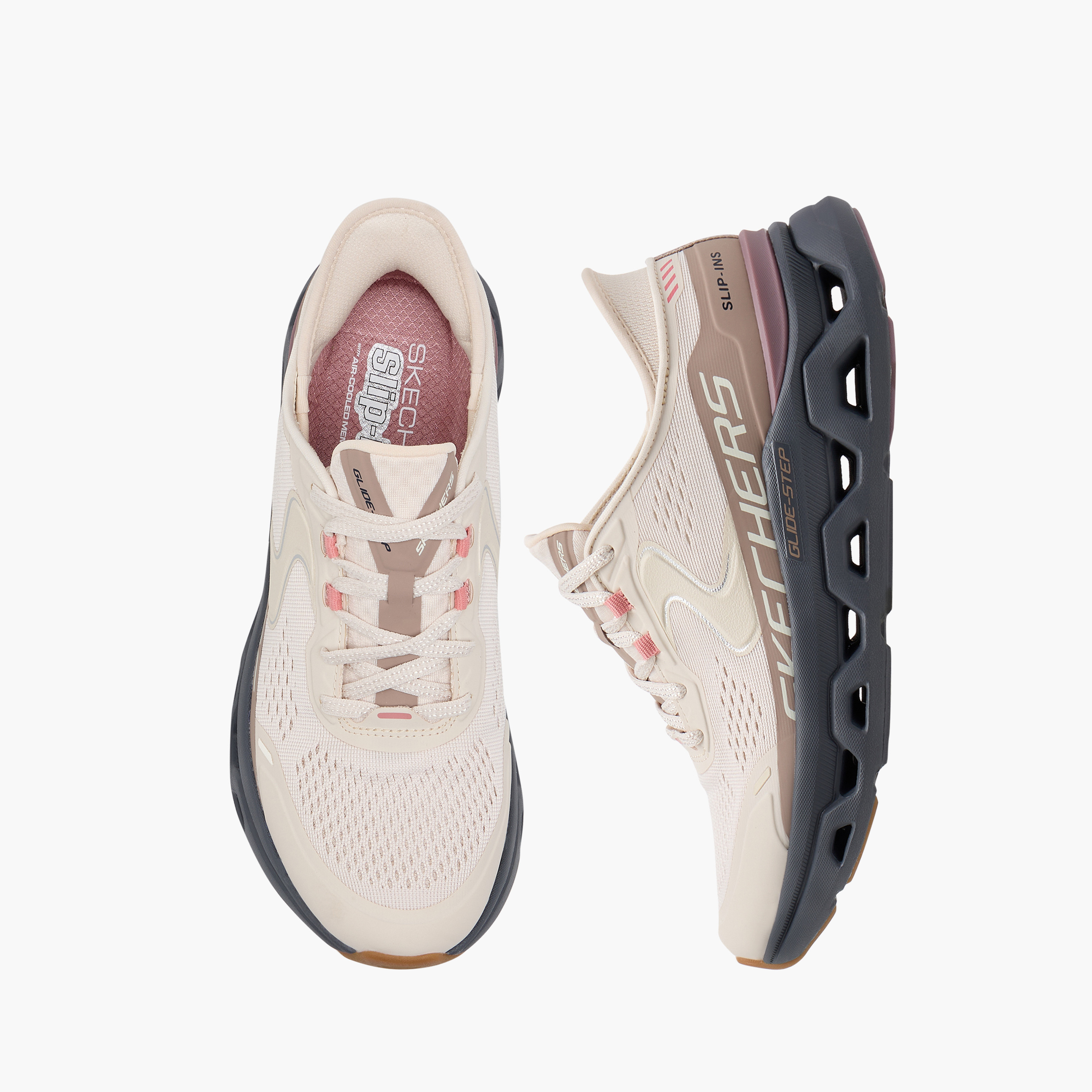 سكيتشرز - حذاء رياضي جلايد ستيب التوس سهل الارتداء منخفض الكاحل - للنساء 150510 | OE-women-shoes-sneakers-image-1