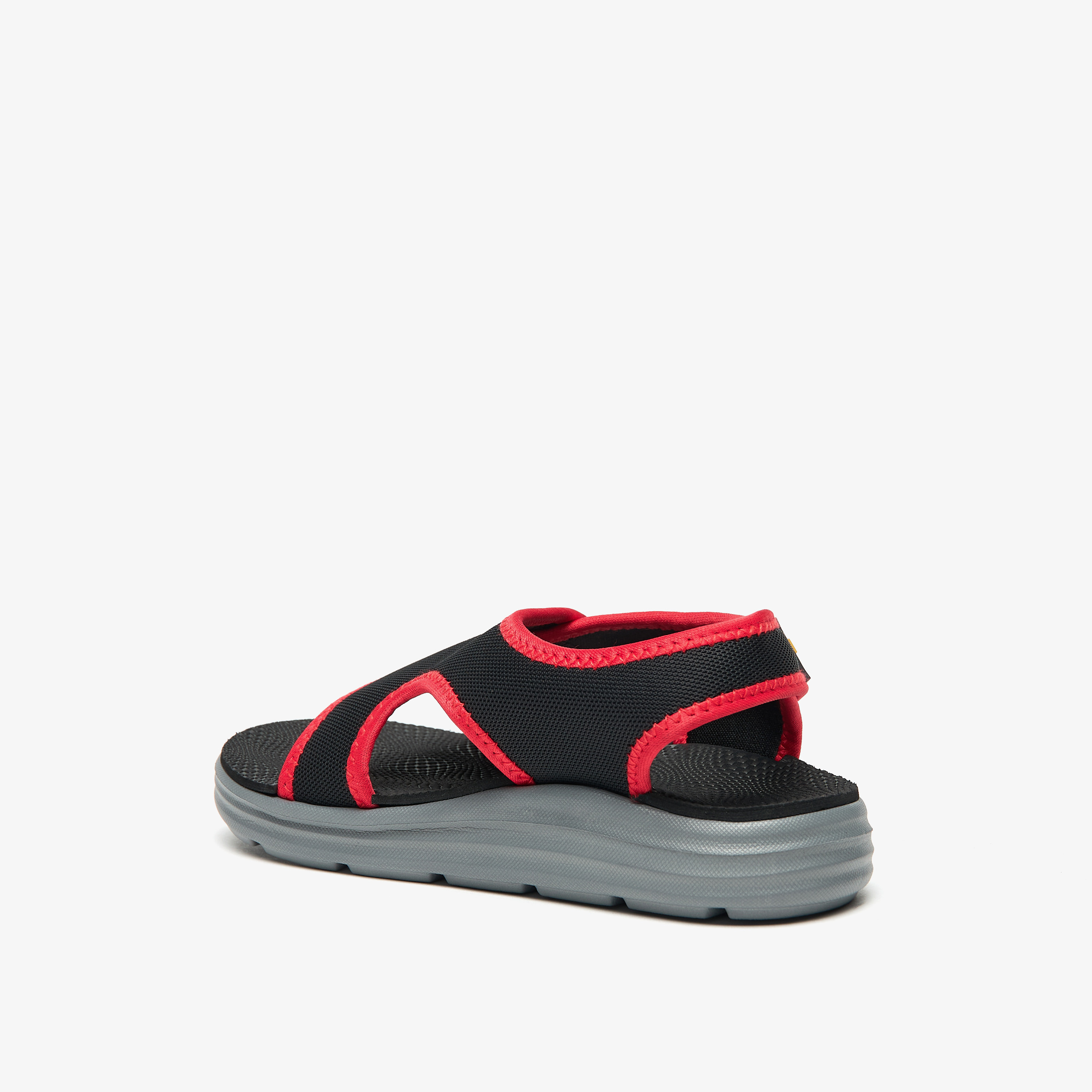 صندل خفيف الوزن بحزام إغلاق خلفي وتفاصيل الشعار للأولاد من كابا-boys-shoes-sandals-image-7