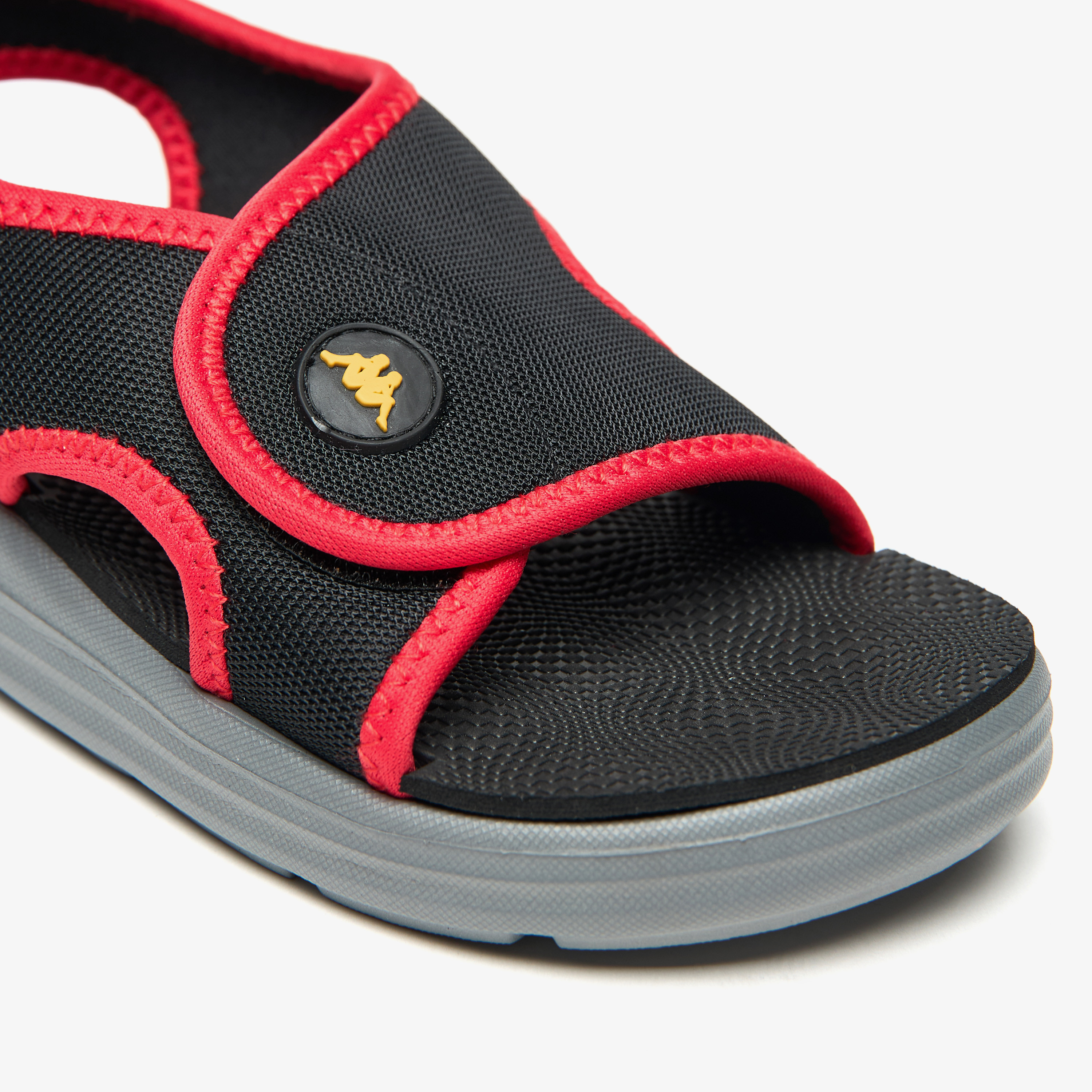 Kappa Boys' Logo Detail Lightweight Sandals with Back Strap Closure-boys-shoes-sandals-image-5