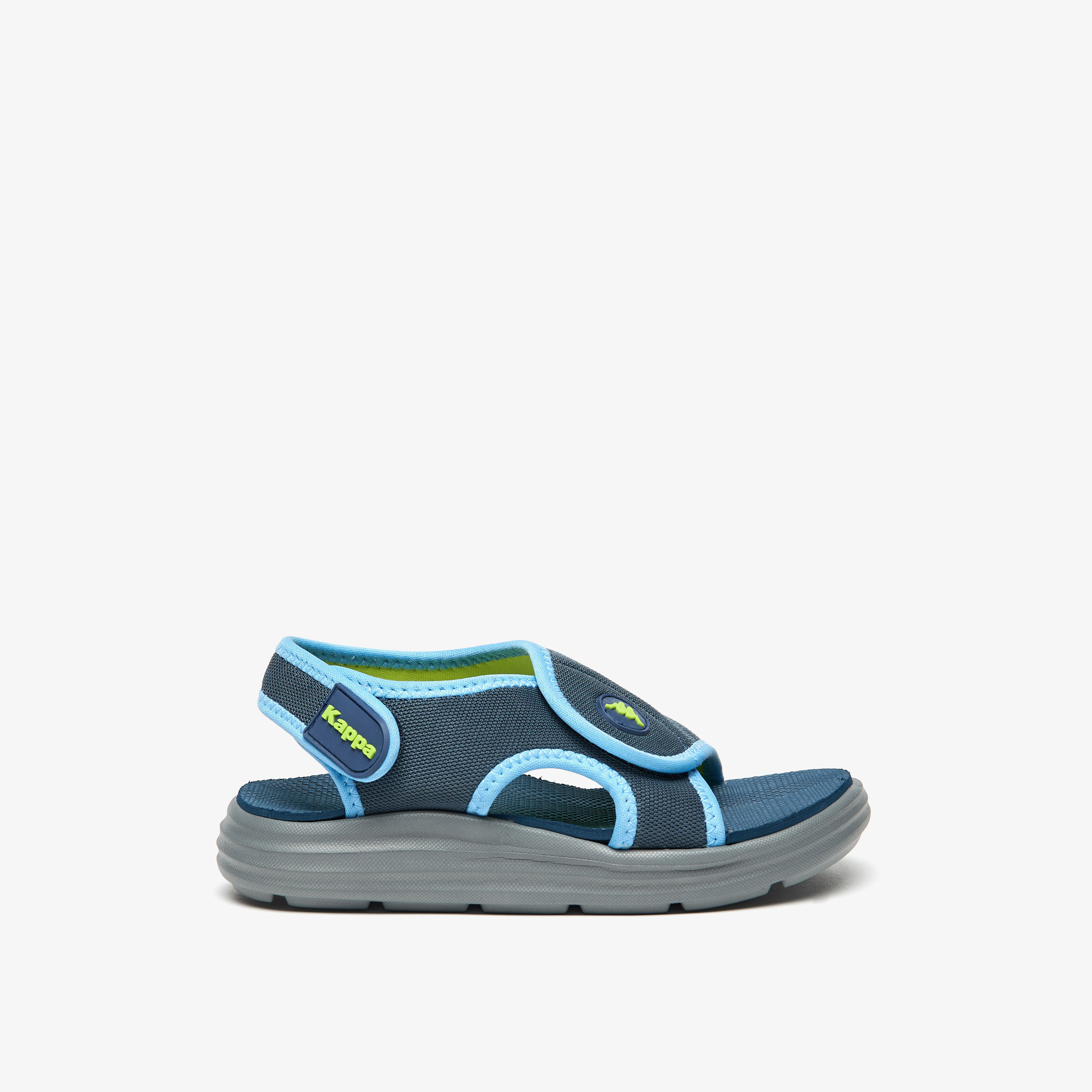 صندل خفيف الوزن بحزام إغلاق خلفي وتفاصيل الشعار للأولاد من كابا-boys-shoes-sandals-image-3