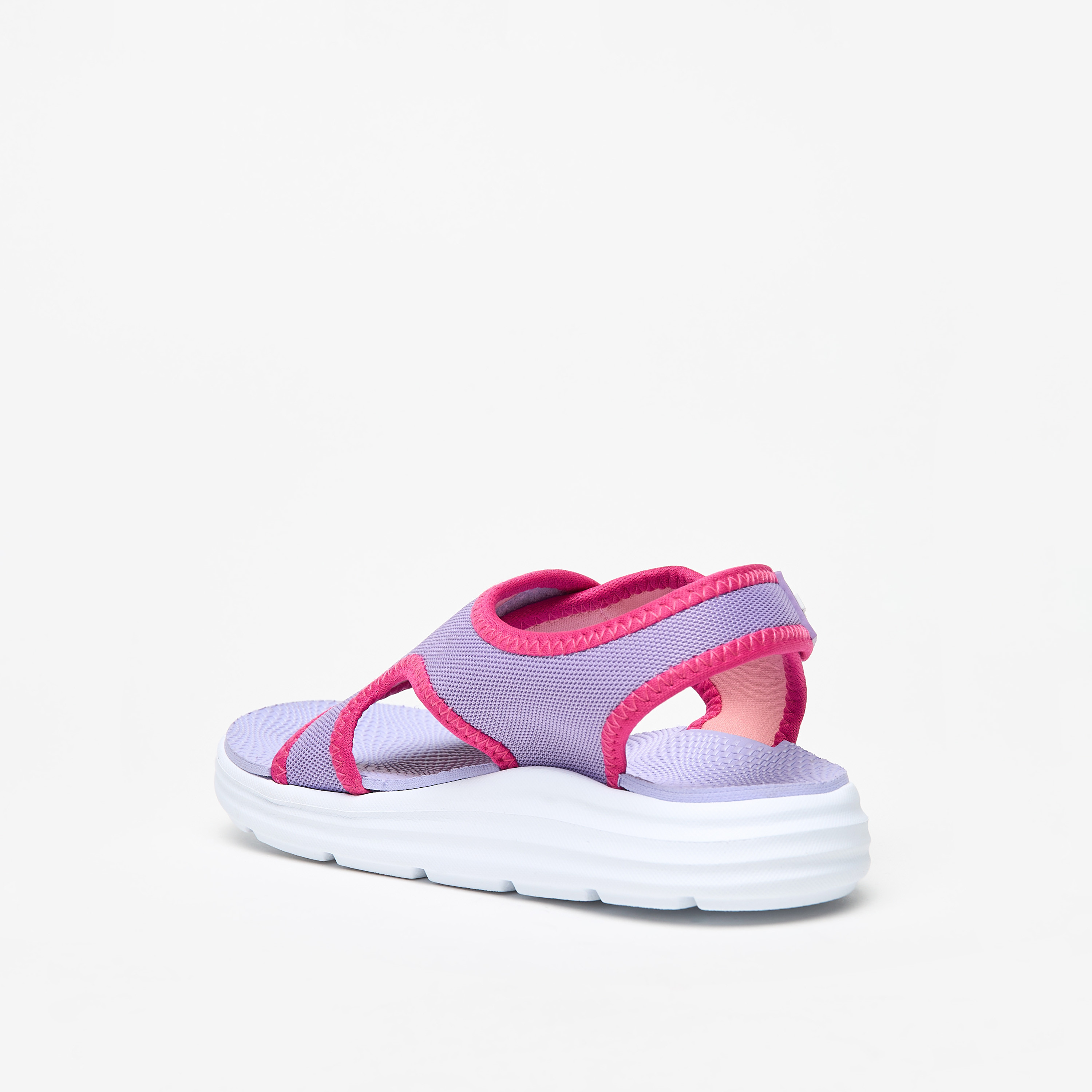 Kappa Girl's Colourblock Lightweight Sandals with Hook and Loop Closure-girls-shoes-sandals-image-7