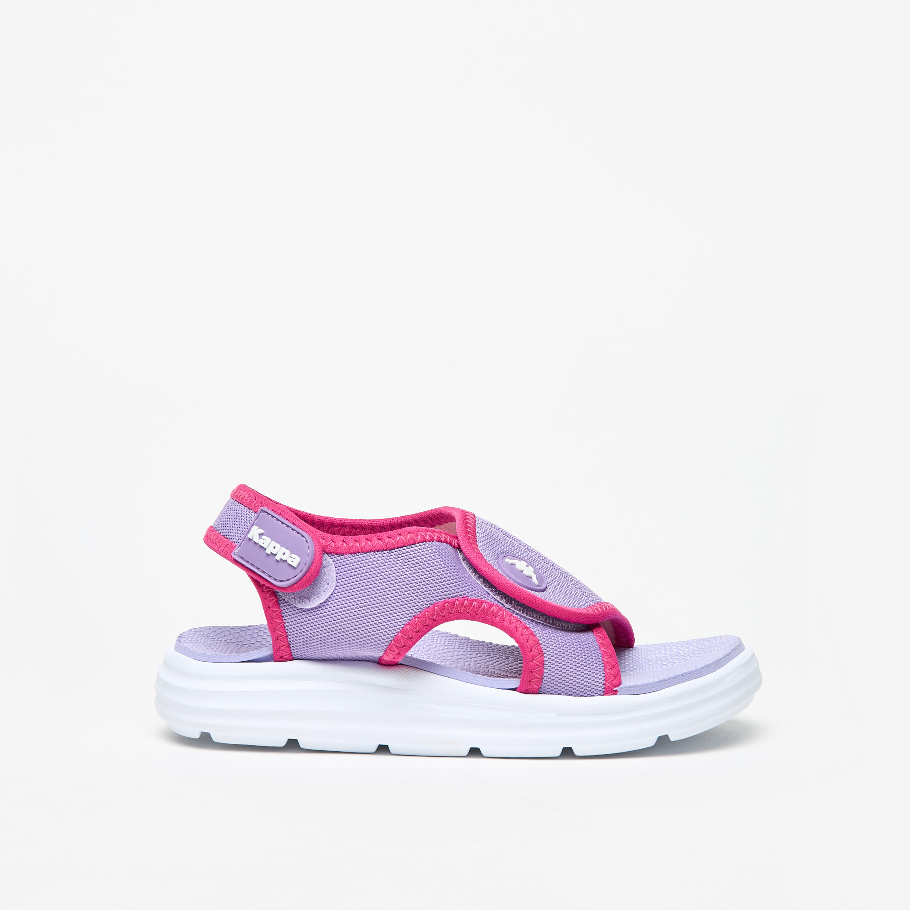 Kappa Girl's Colourblock Lightweight Sandals with Hook and Loop Closure-girls-shoes-sandals-image-8