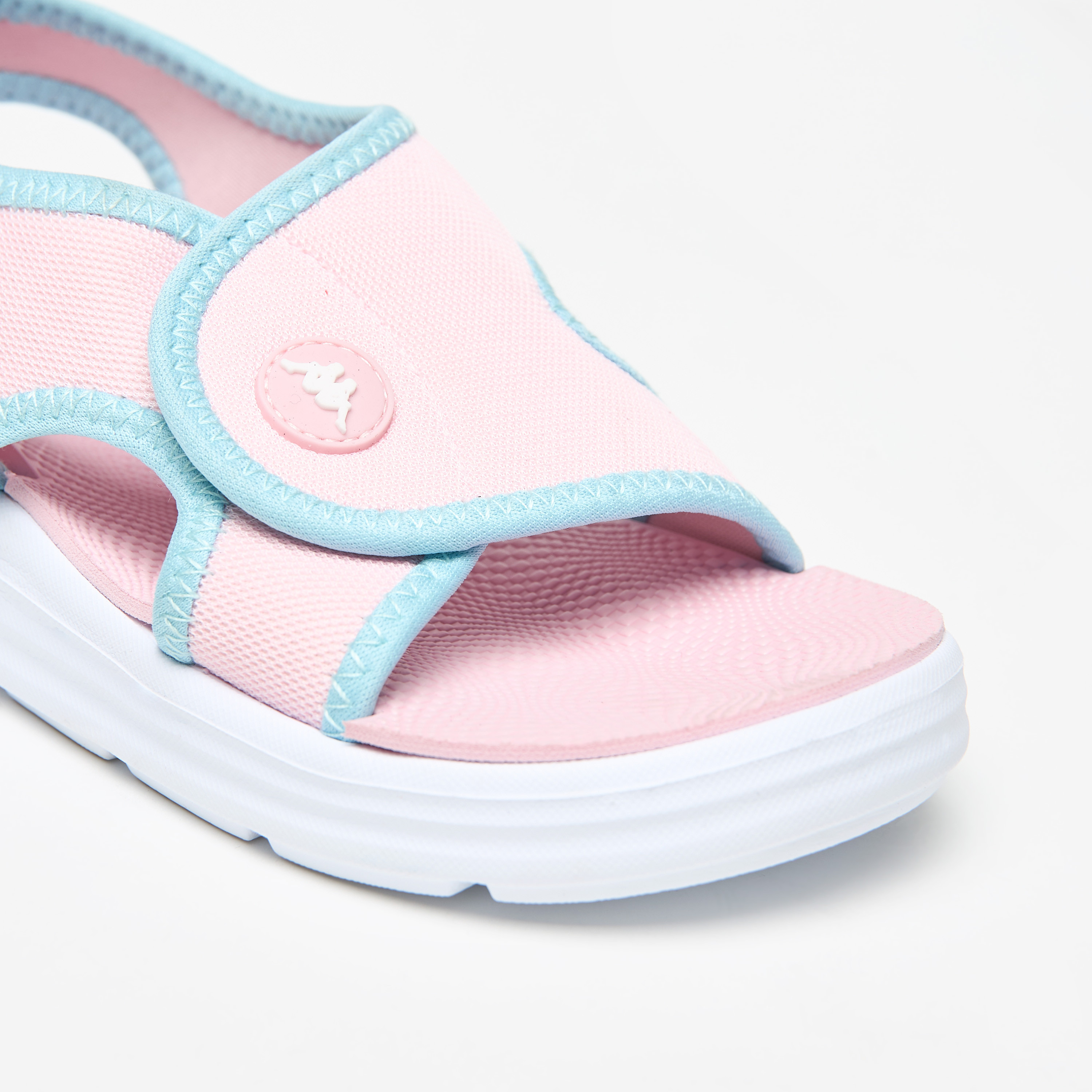 Kappa Girl's Colourblock Lightweight Sandals with Hook and Loop Closure-girls-shoes-sandals-image-4