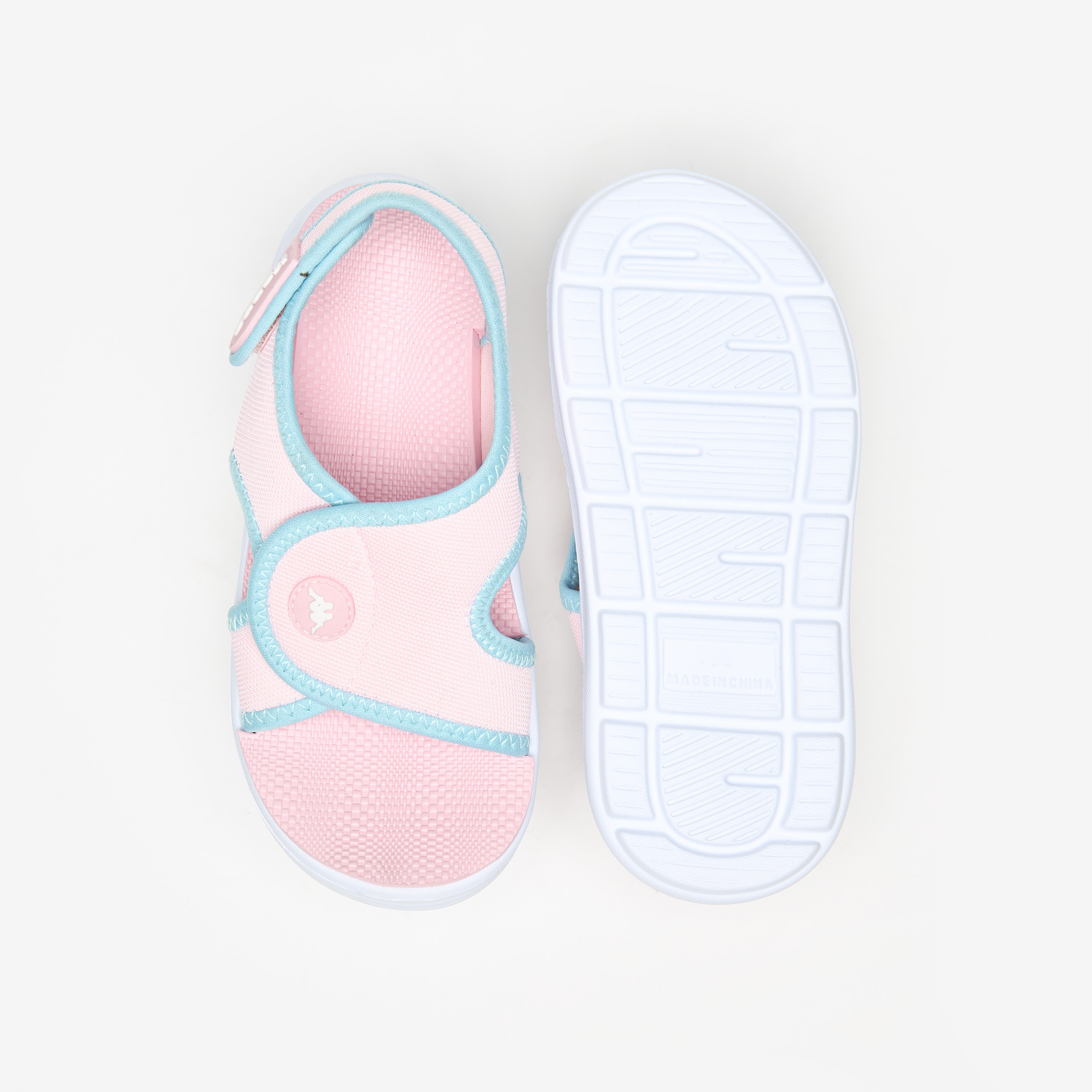 Kappa Girl's Colourblock Lightweight Sandals with Hook and Loop Closure-girls-shoes-sandals-image-5