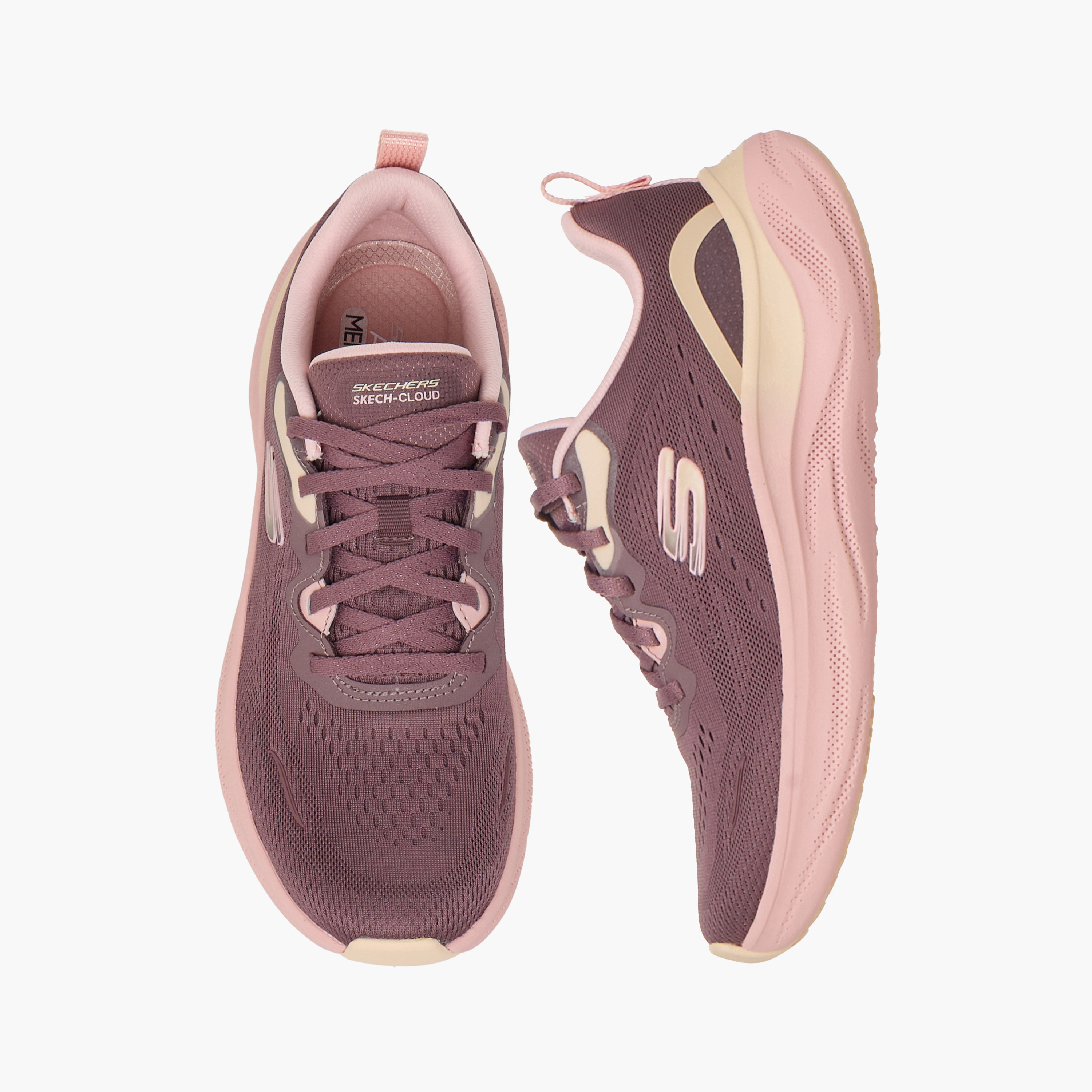 Skechers Women's Skech Cloud Lace-Up Running Shoes 150561 | OE-sports-women-shoes-image-1