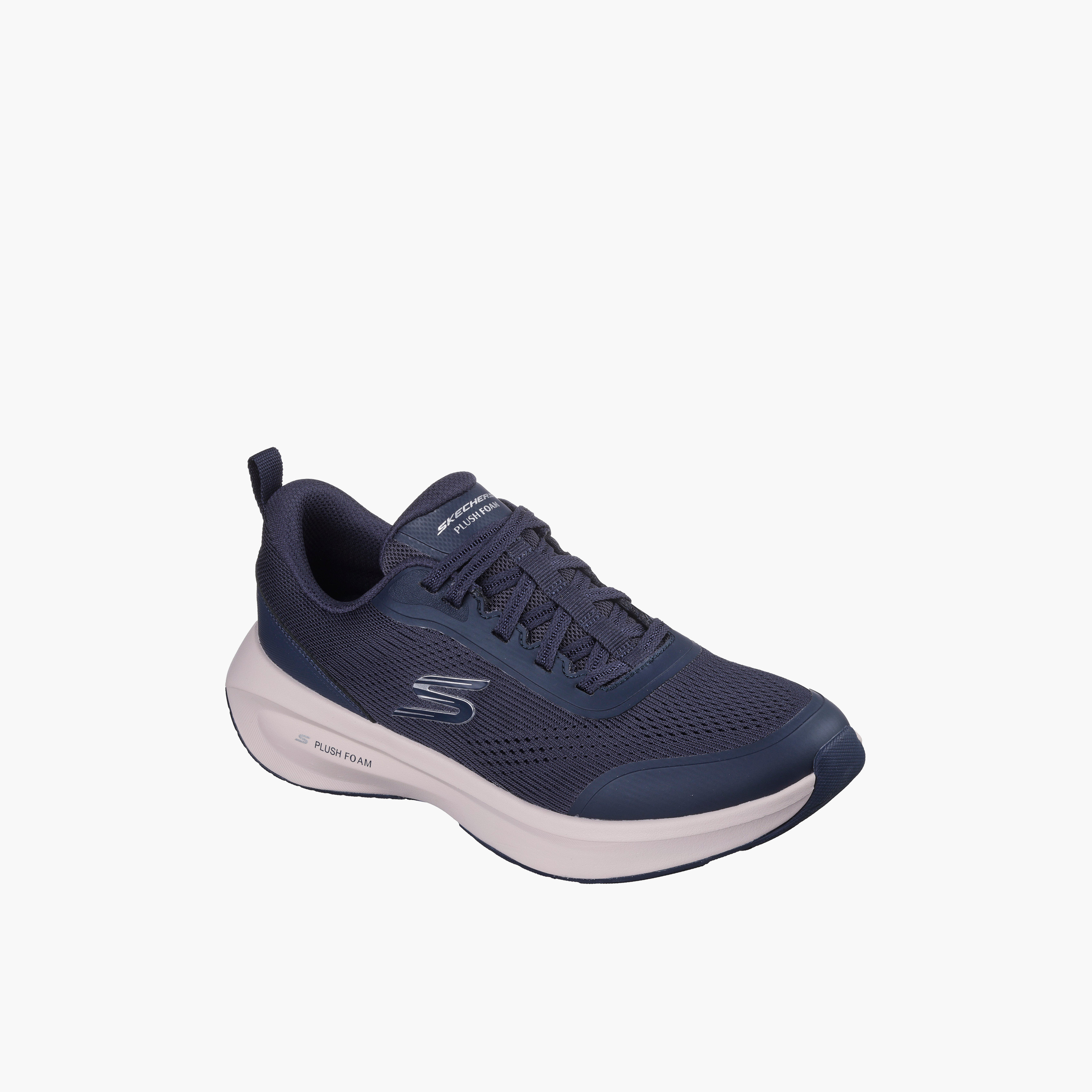 حذاء رياضي بلاش فوم برباط إغلاق للنساء من سكيتشرز - 150572-NVY-CP-sports-women-shoes-image-1