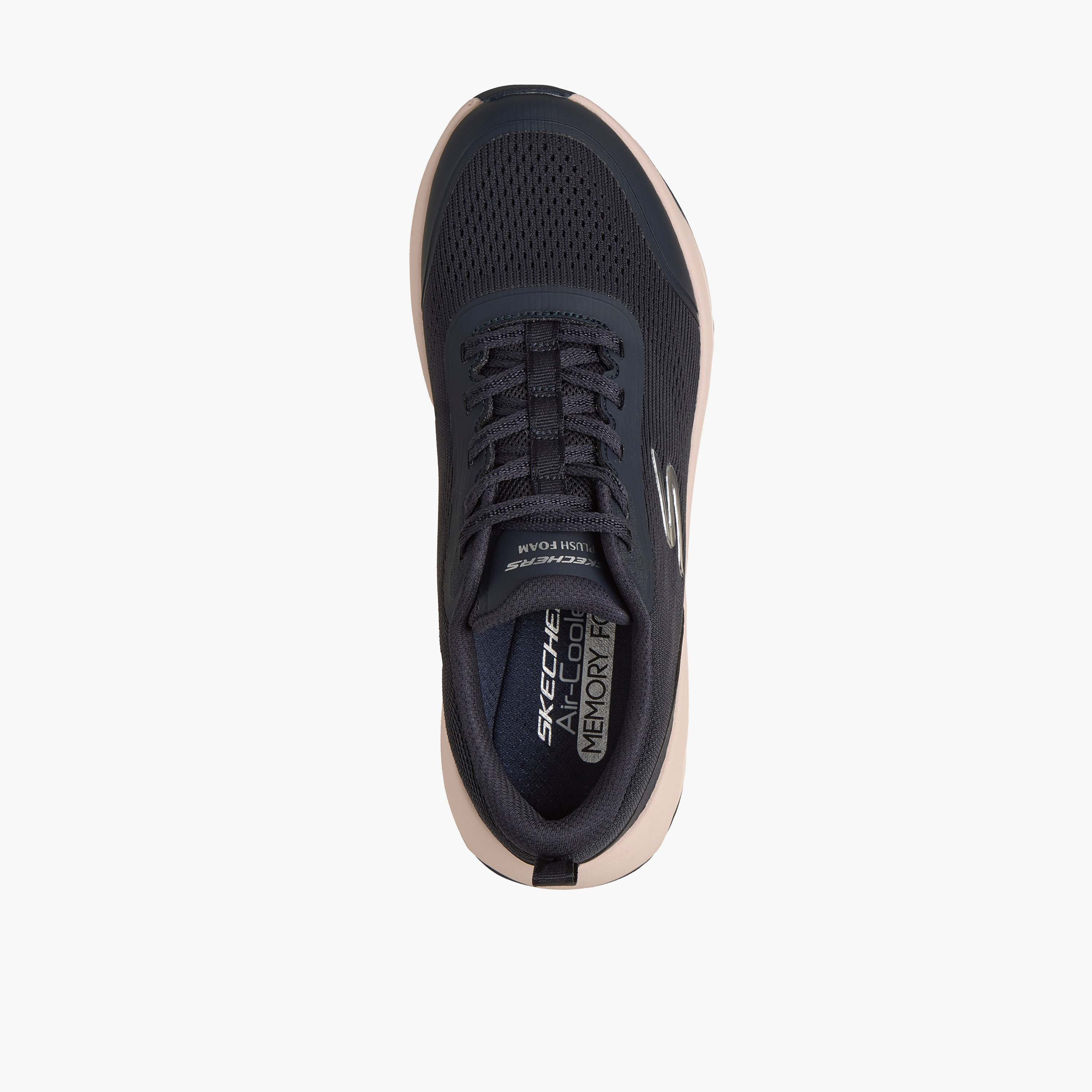 حذاء رياضي بلاش فوم برباط إغلاق للنساء من سكيتشرز - 150572-NVY-CP-sports-women-shoes-image-2