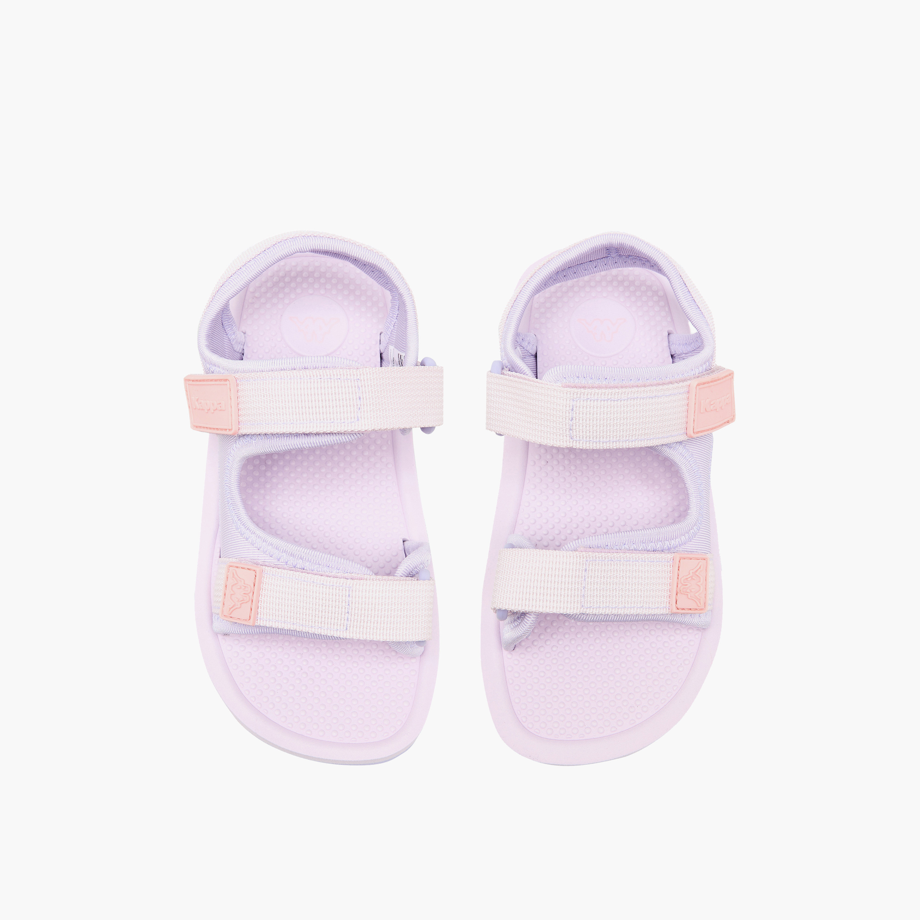 صندل بشريط إغلاق لاصق وتفاصيل الشعار من كابا-baby-girls-shoes-sandals-image-4