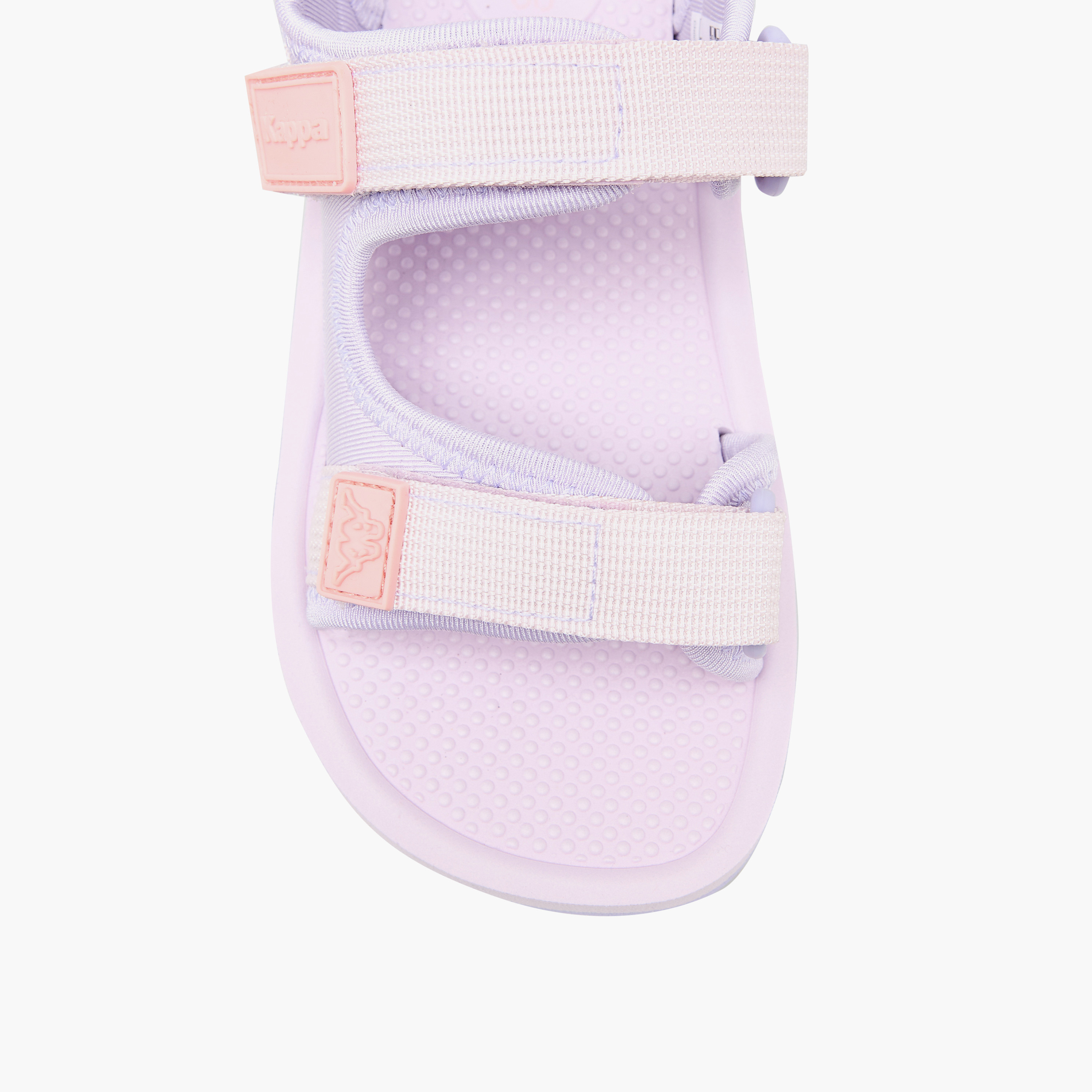 صندل بشريط إغلاق لاصق وتفاصيل الشعار من كابا-baby-girls-shoes-sandals-image-2