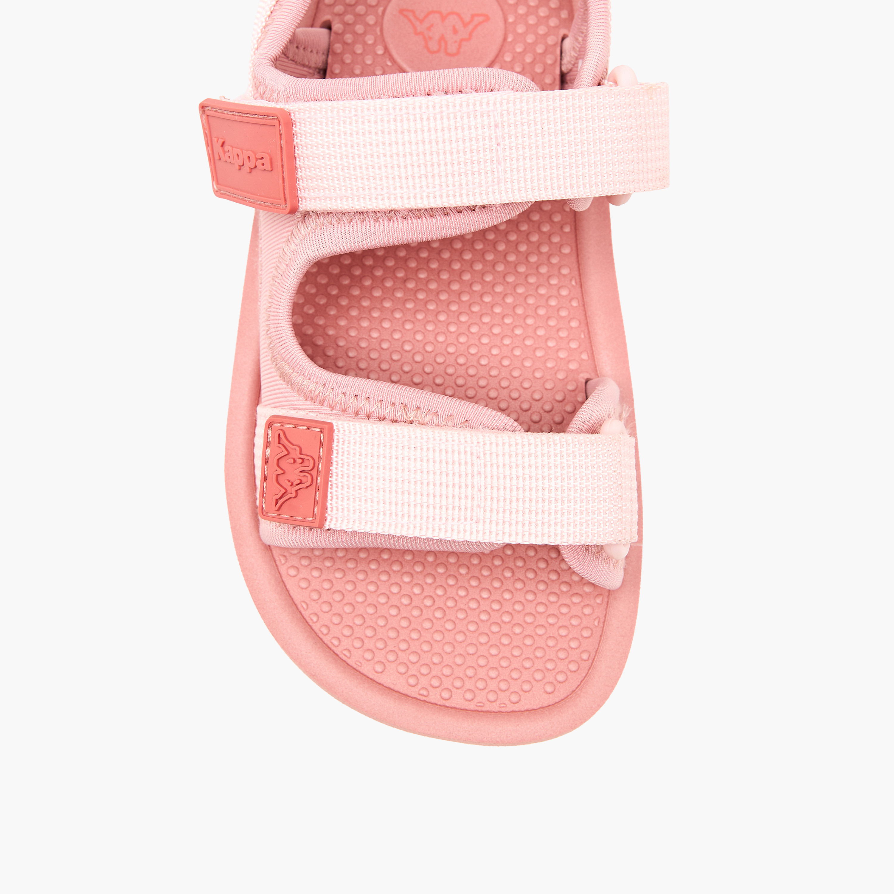 صندل بشريط إغلاق لاصق وتفاصيل الشعار من كابا-baby-girls-shoes-sandals-image-2